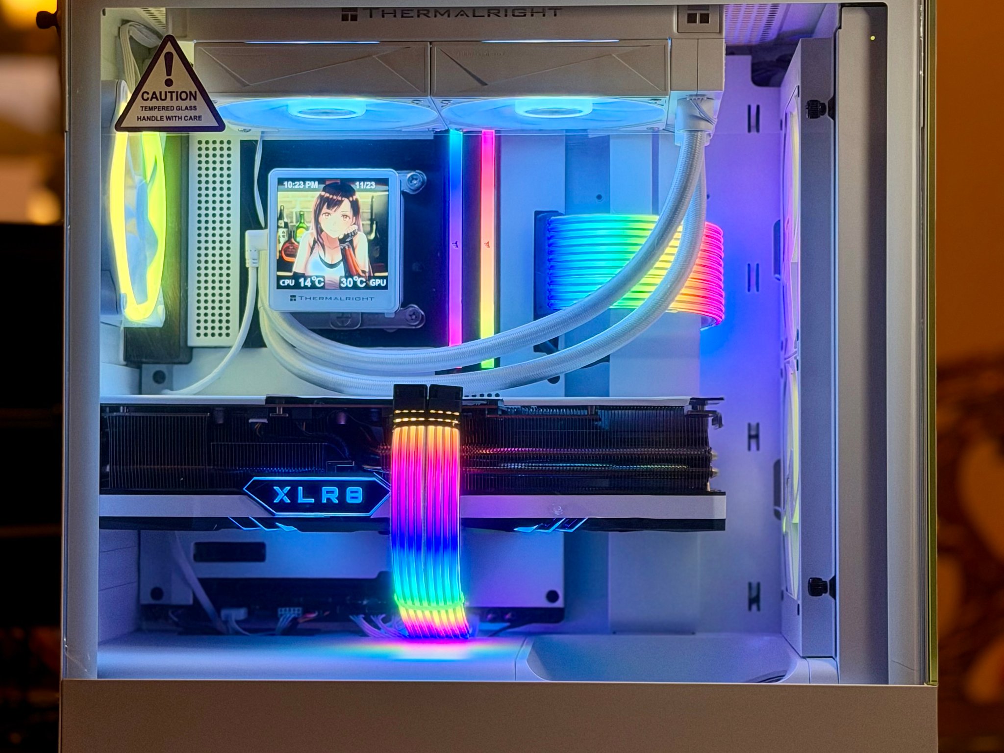 Premium Gaming PC - RTX 4080, Intel 14600K, 2TB nvme, 32GB DDR5, Z790, 850W, Strimers, NZXT N7 White