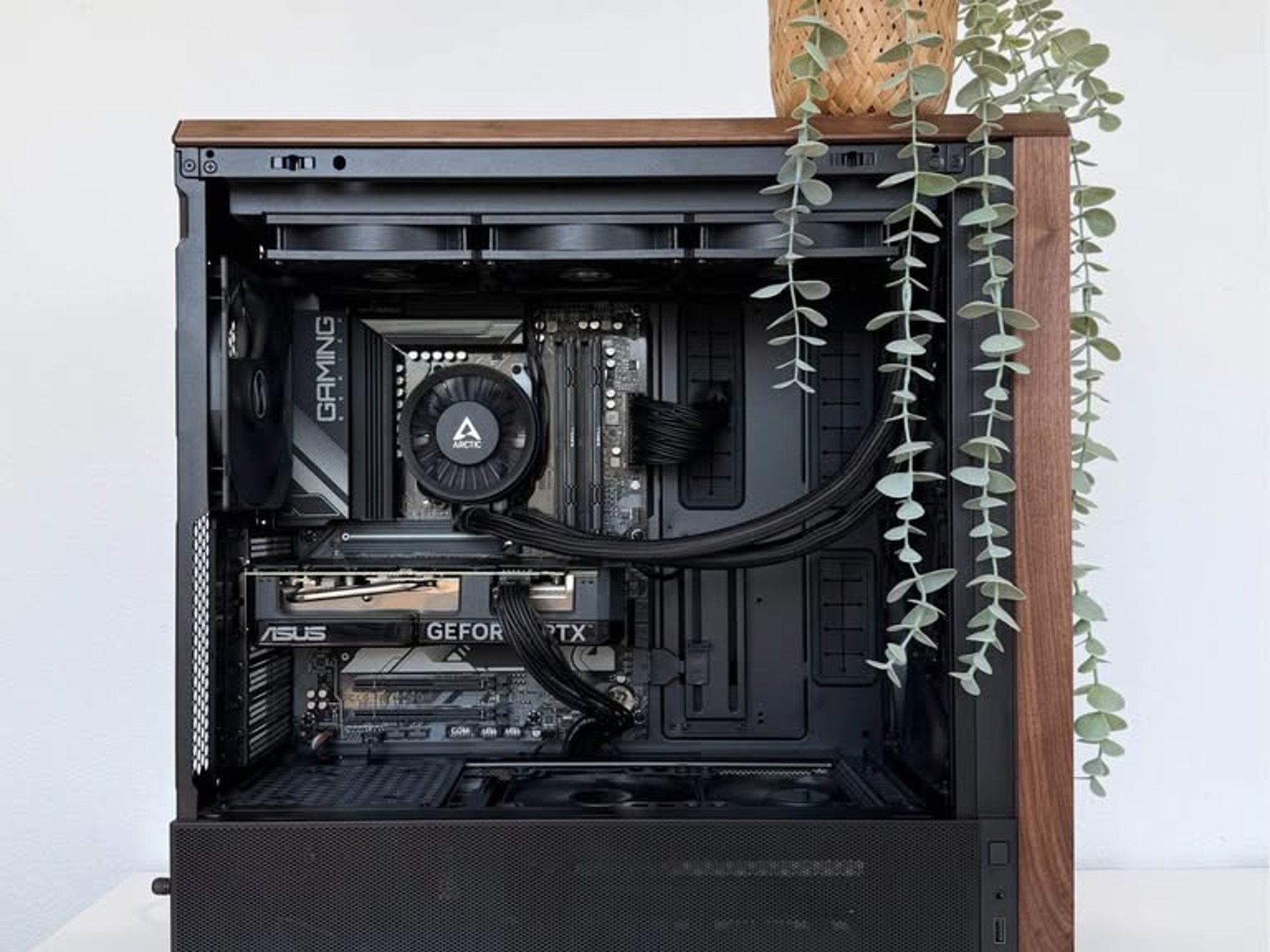 🌿✨ BLACK OUT GAMING PC | RYZEN 7 7700X | RTX 4070 SUPER | 32GB DDR5 ✨🌿