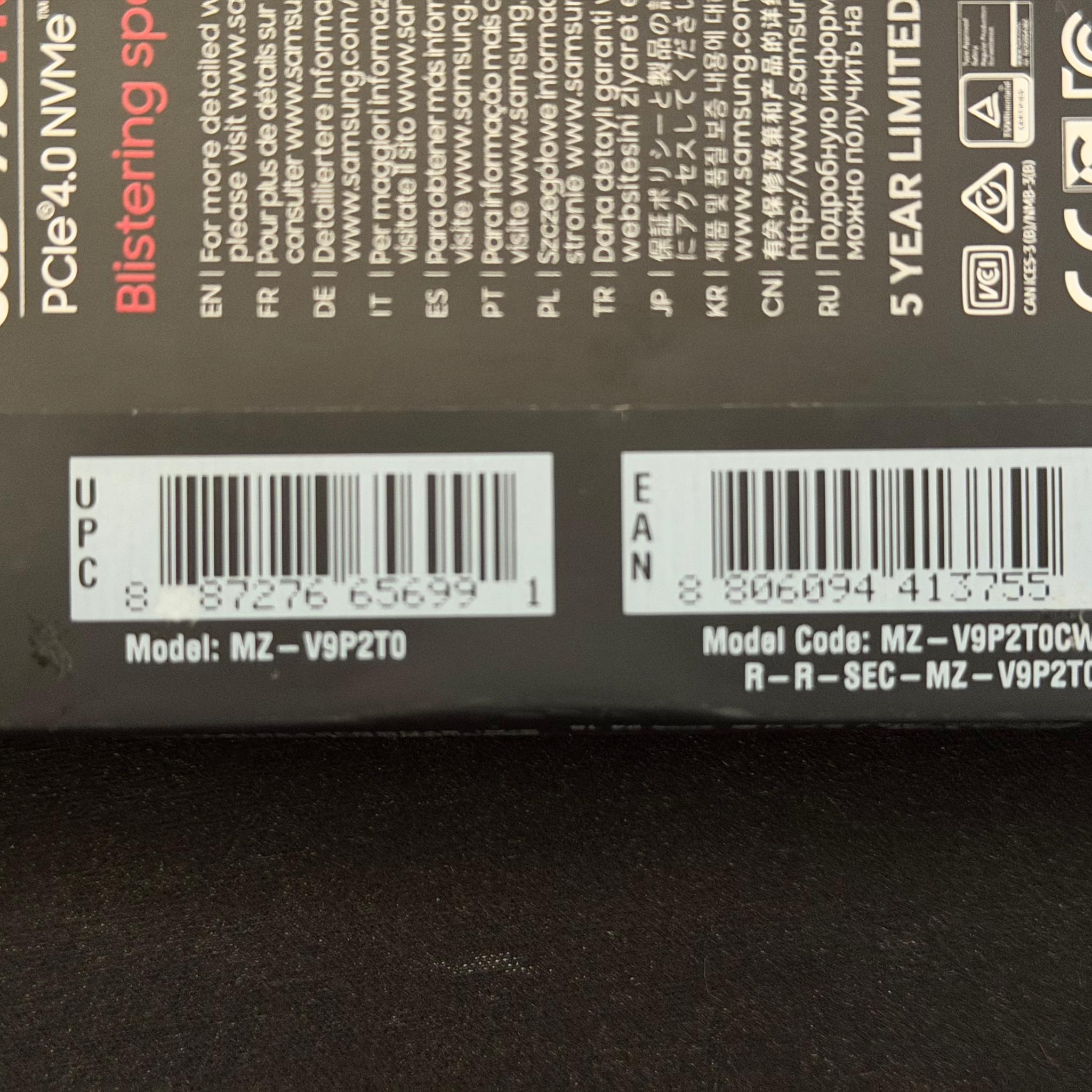 Samsung 990 PRO 2TB with Heatsink – Sealed Retail Box