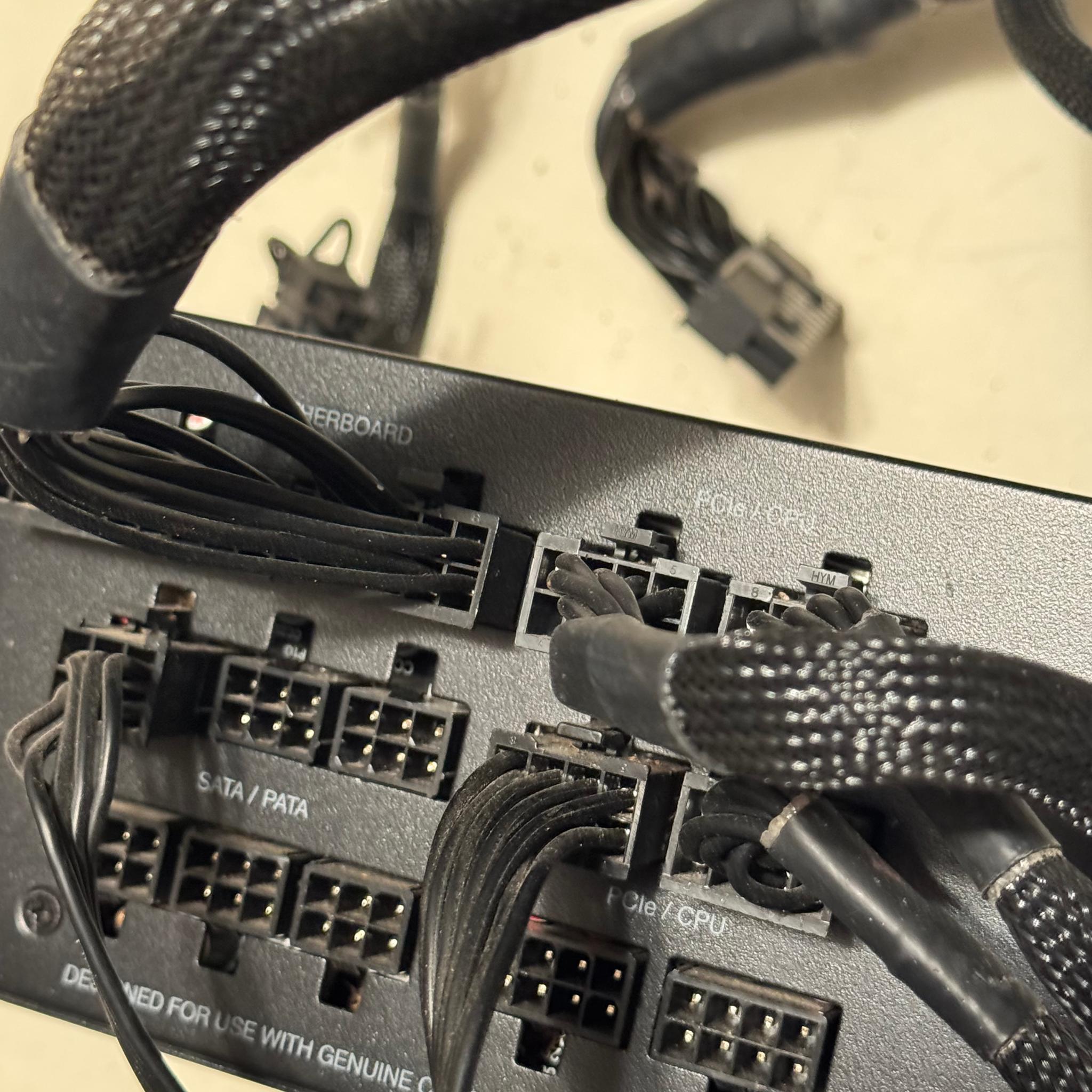 Corsair RM1000x 1000W Power Supply with cables and power cord