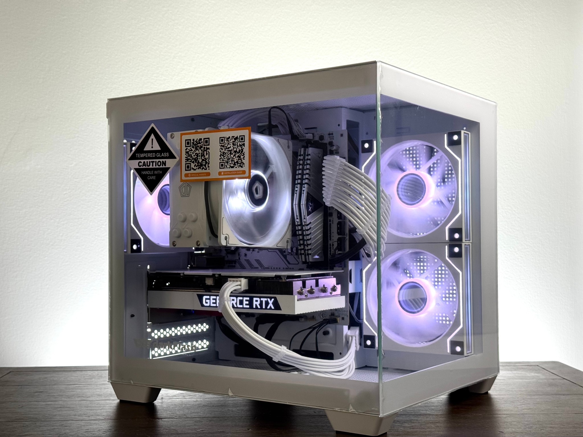 🧊 White RTX 3060 Ti Gaming PC | Ryzen 5 3600 | 16GB RAM | WiFi | RGB