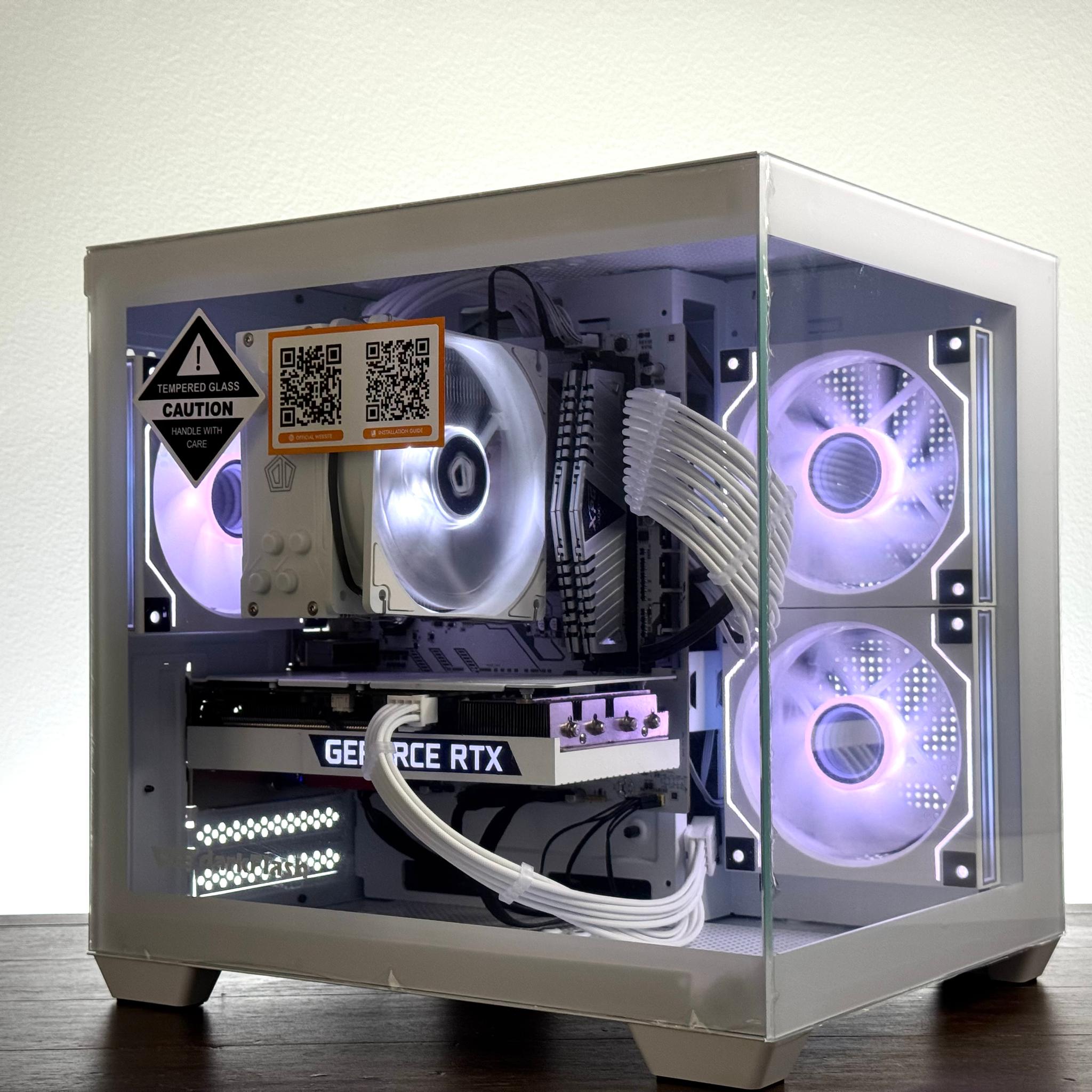 🧊 White RTX 3060 Ti Gaming PC | Ryzen 5 3600 | 16GB RAM | WiFi | RGB