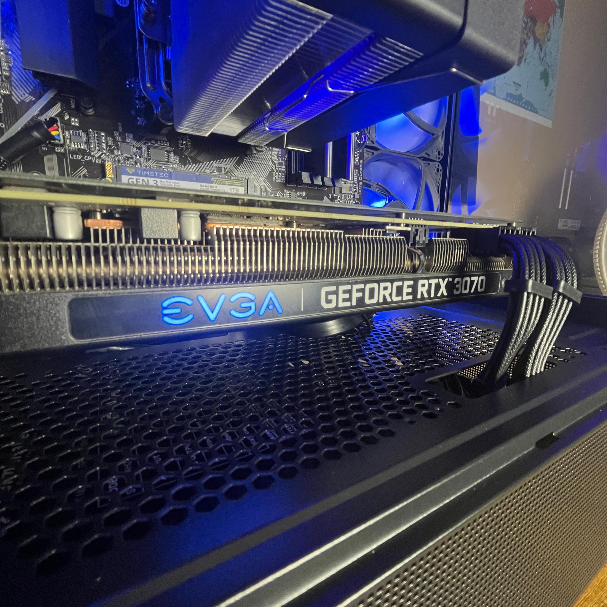 ⛈️💙Roaring Thunder Gaming PC 💙⛈️ RTX 3070 ⛈️💙 Ryzen 5 5600X 💙⛈️ 16GB DDR4 ⛈️💙 1TB NVME SSD 💙⛈️