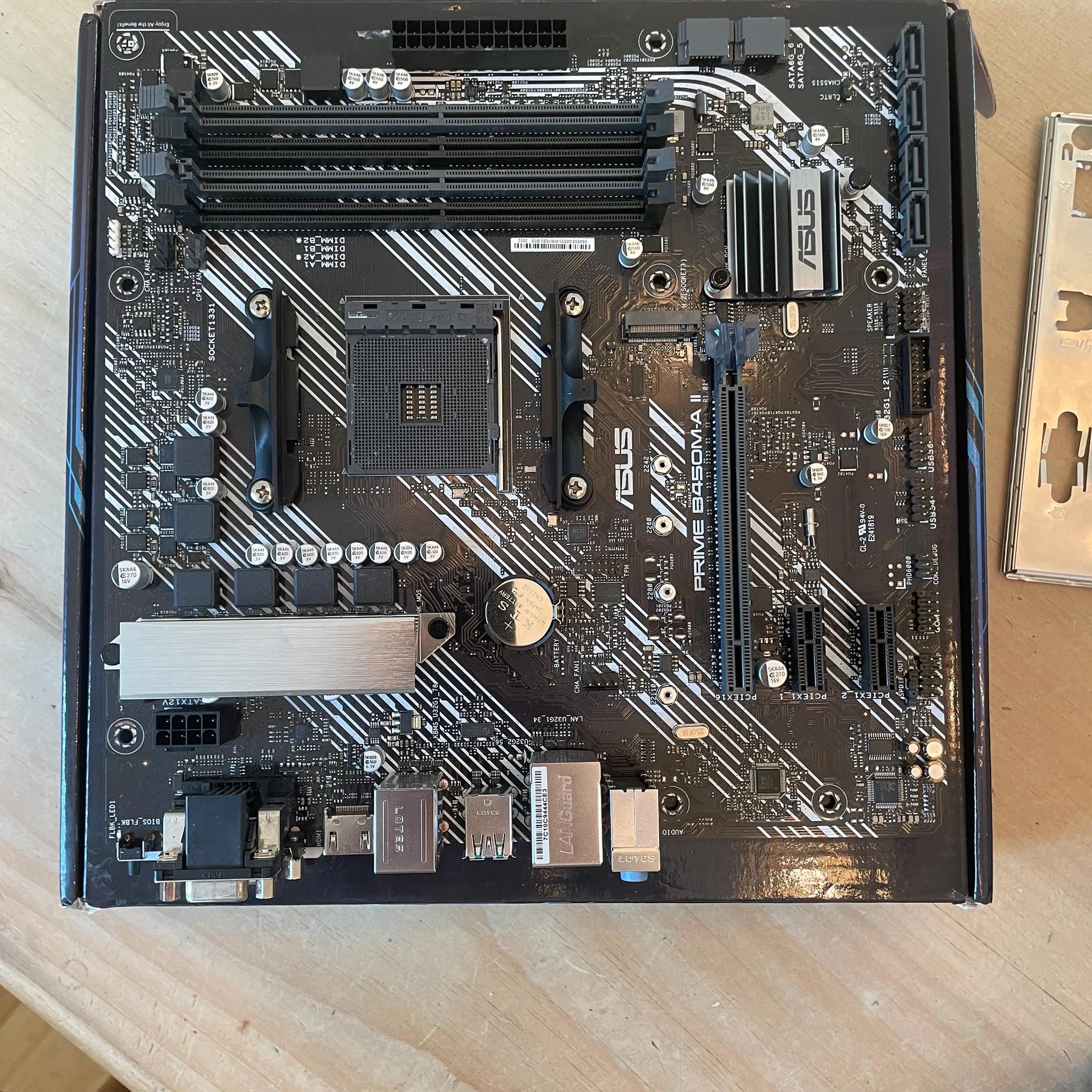 *For Parts* ASUS Prime B450M-A II Motherboard