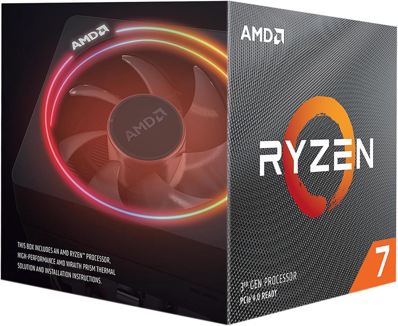 AMD RYZEN 7 3700X  8-Core  16-Thread 3.6 GHz 4.4 GHz Max Boost Socket AM4 Desktop Processor