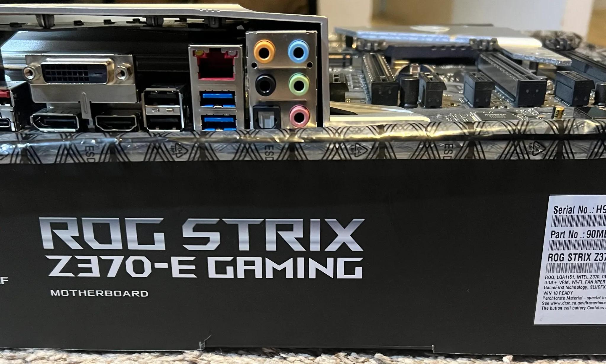 ASUS ROG Strix Z370-E Gaming LGA 1151 (300 Series) Intel Z370 ATX Intel Motherboard