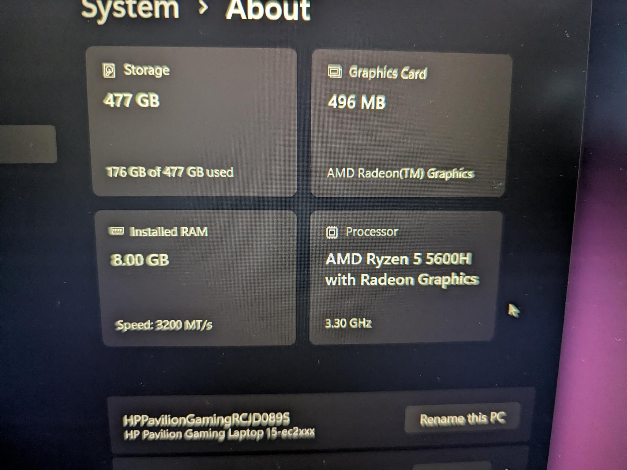 HP Pavilion Gaming Laptop (GTX 1650 Mobile) *READ DESCRIPTION*