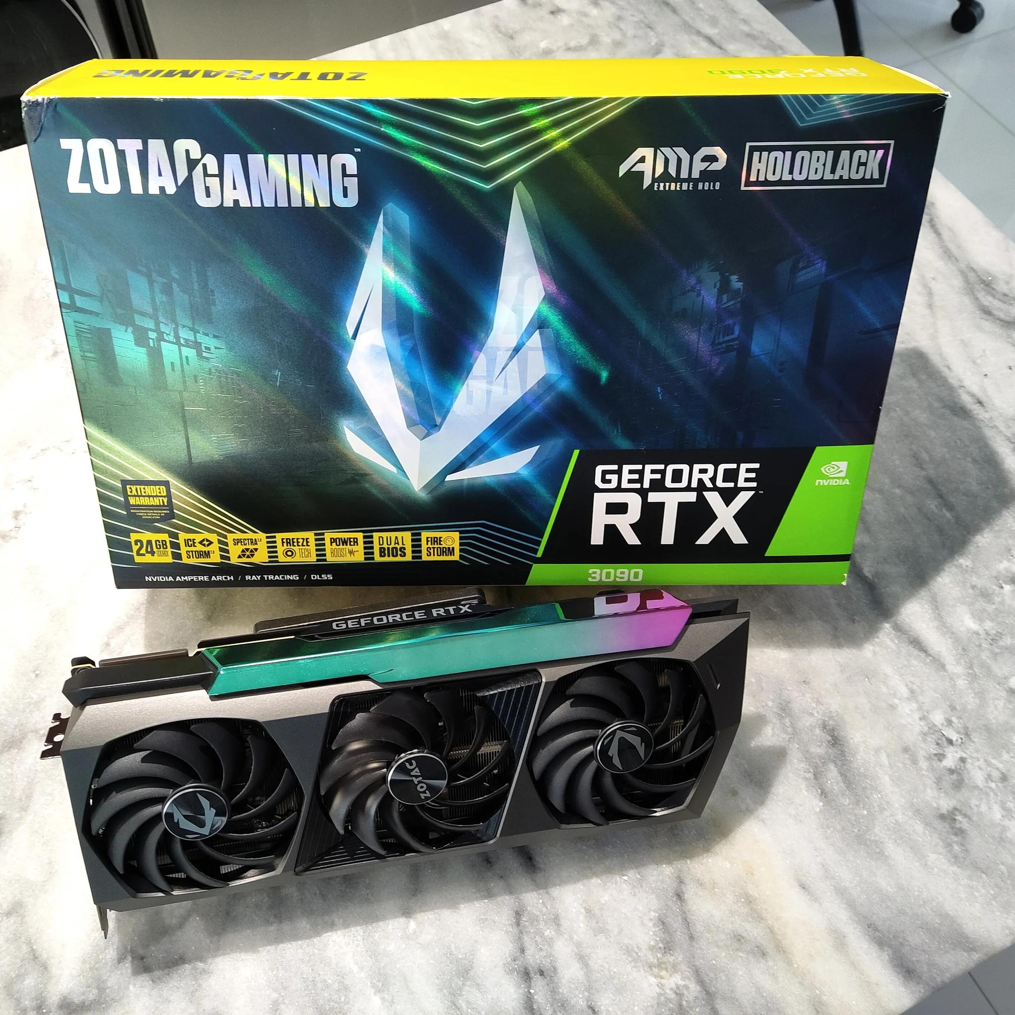 Zotac Gaming Geforce RTX 3090 24GB AMP Holoblack Ray Tracing