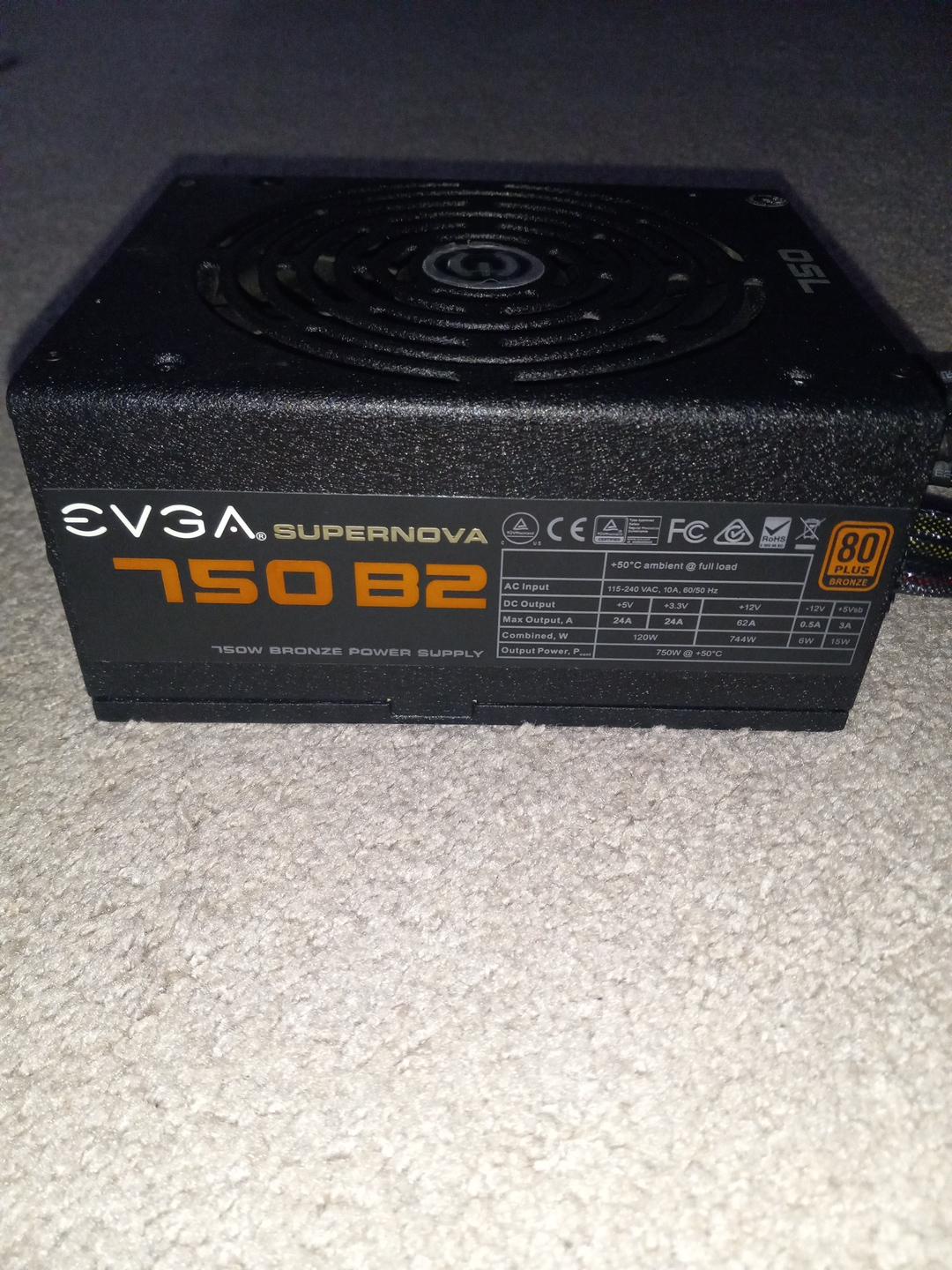 EVGA SuperNova 750 B2 Bronze Power Supply PSU