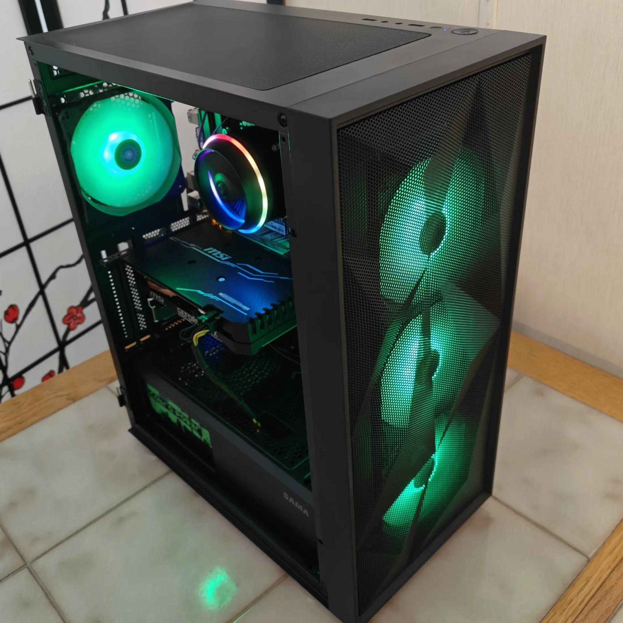 Obsidian Comet | GTX 1660 Super OC | i3-9100 | 1TB NVMe SSD/HDD | 16GB DDR4 RAM | WiFi | Windows 10