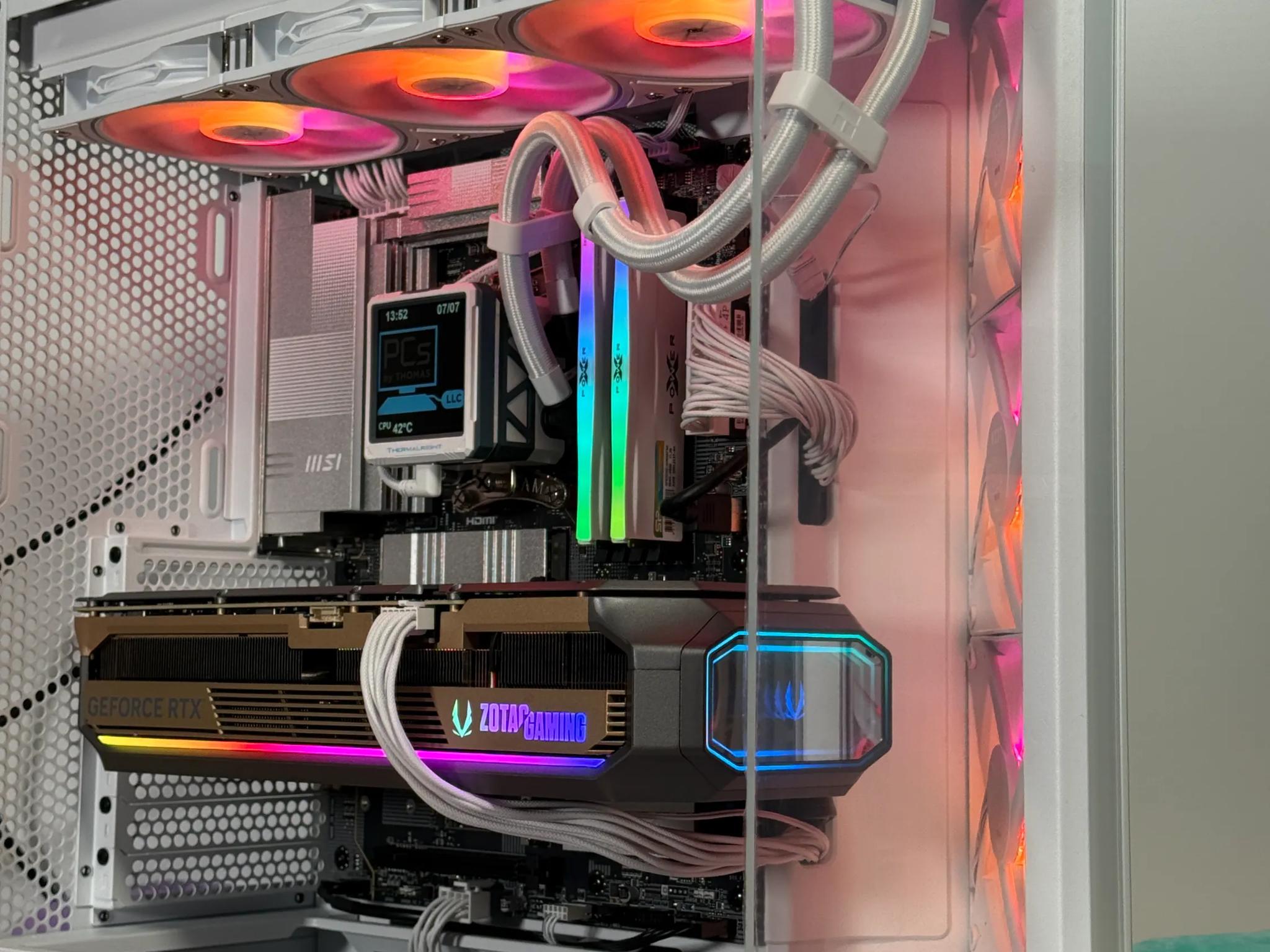 RTX 5090 Ryzen 7 9800x3d Battlestation 64gb DDR5 4TB NVME