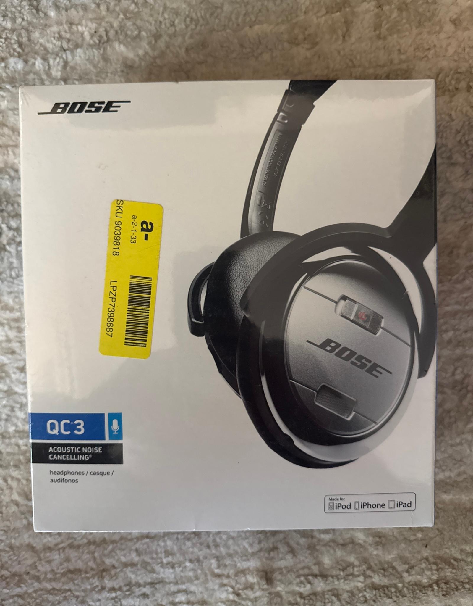 Bose QuietComfort 3 QC3 Acoustic Noise Cancelling On-ear Headphones iPod iPhone