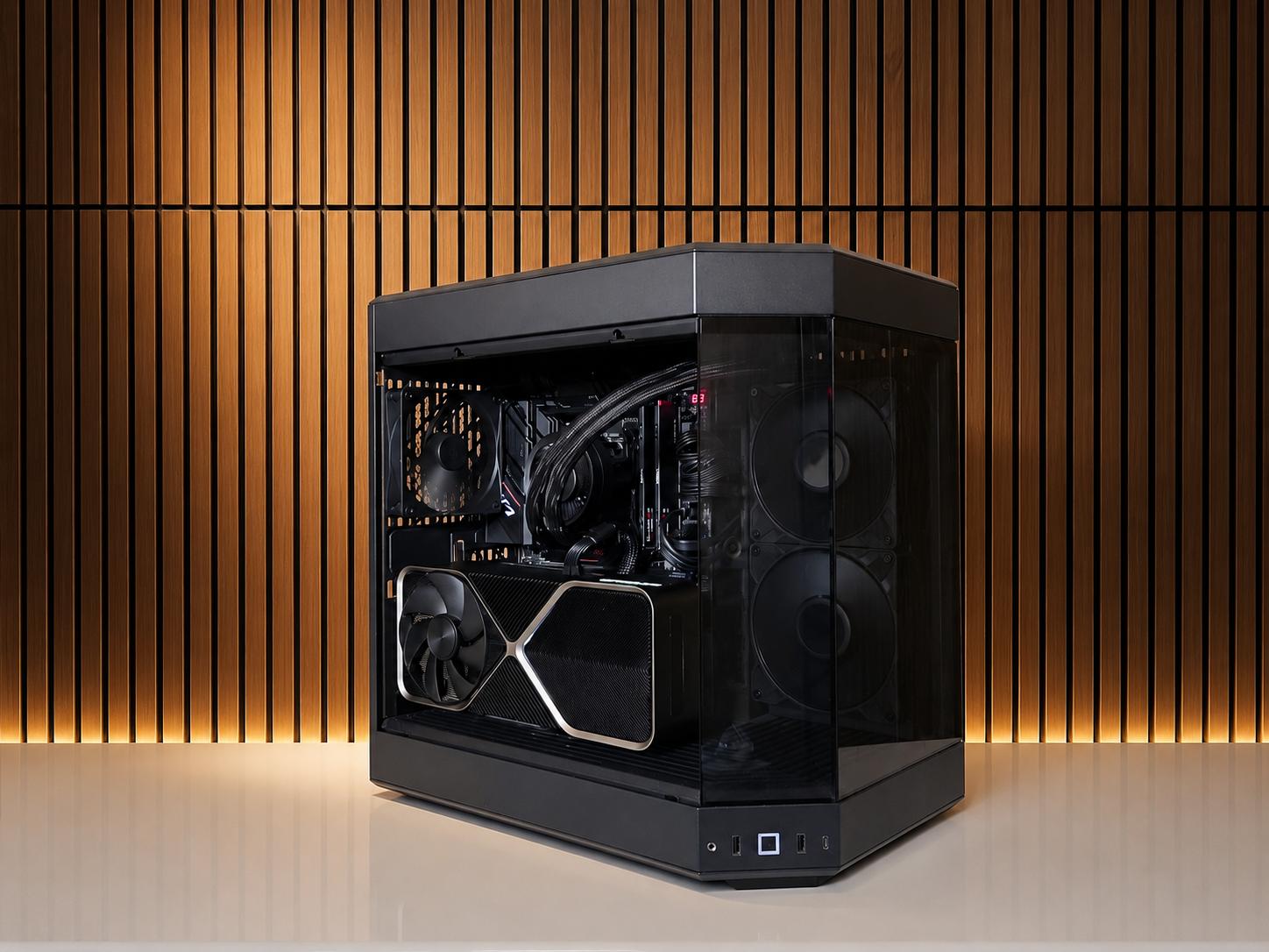 ALL Black V3 | RTX 5080| Ryzen 9 7900x | 32GB DDR5 | 1TB NVME | GOLD PSU | Windows 11 | WIFI