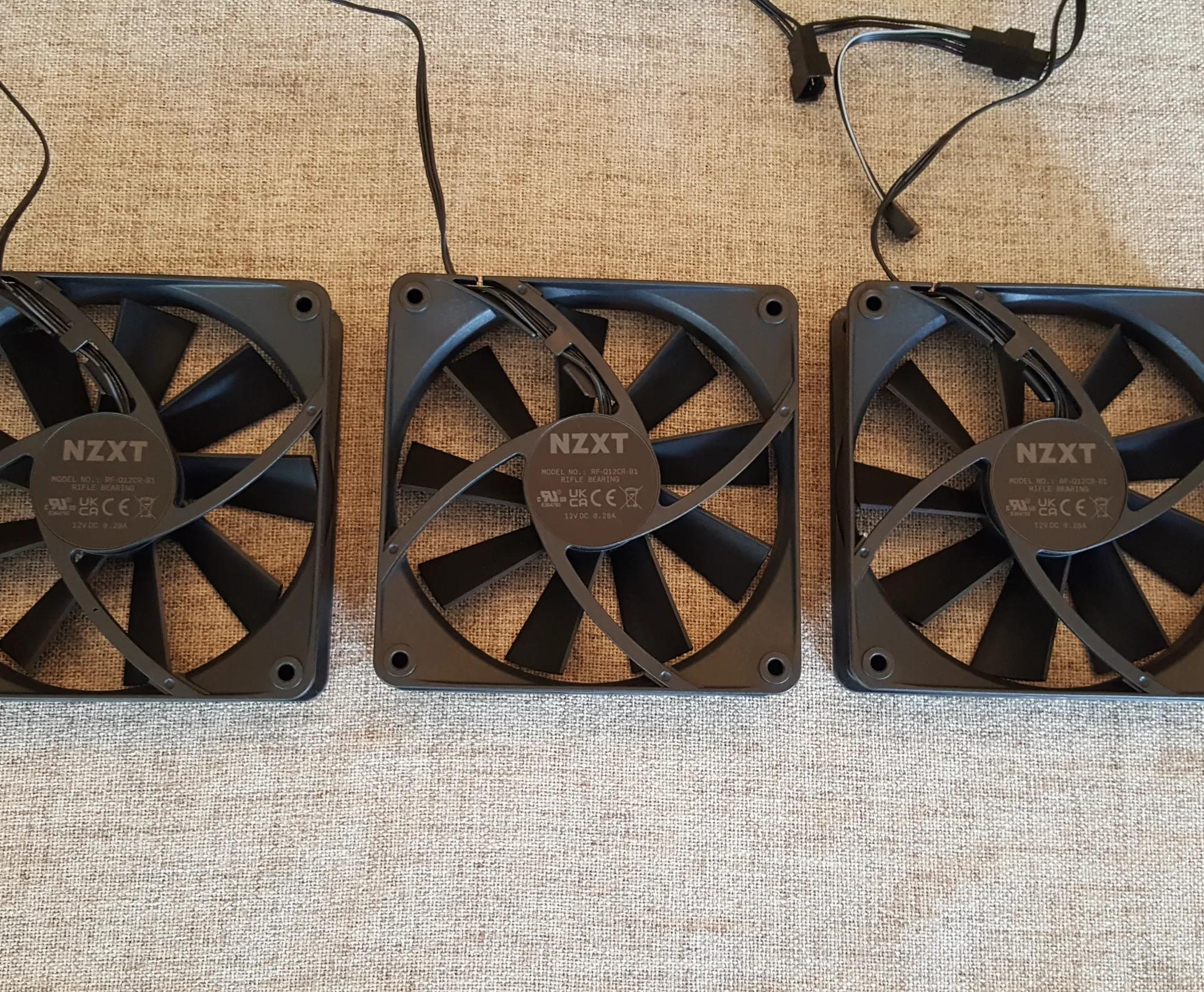3 NZXT Case fans
