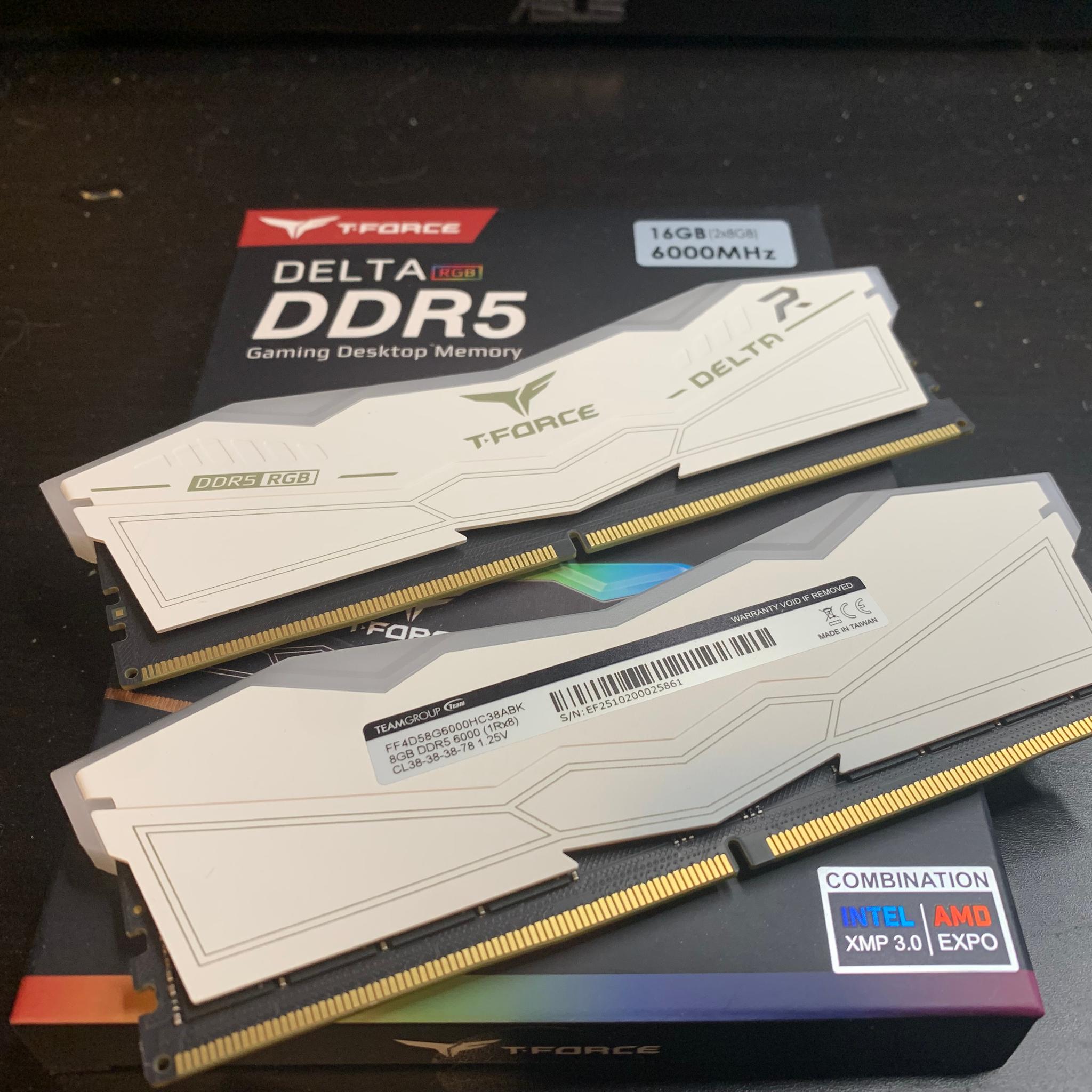 Teamgroup T-Force Delta 16GB (8GB x 2)RGB DDR5 Memory RAM