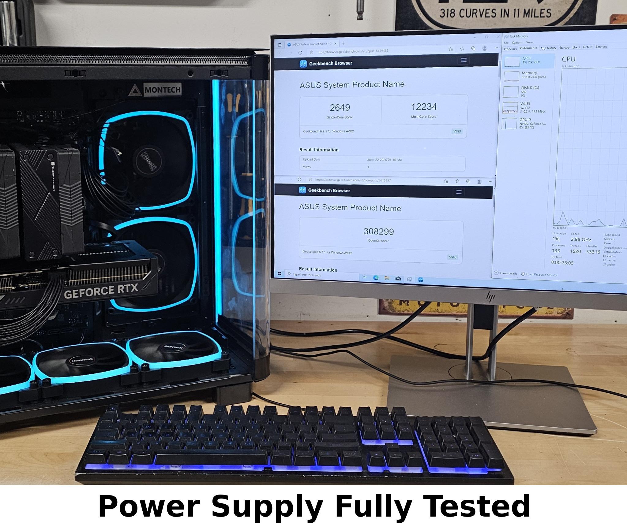 LIAN LI EG1000G 1000W Gold Power Supply
