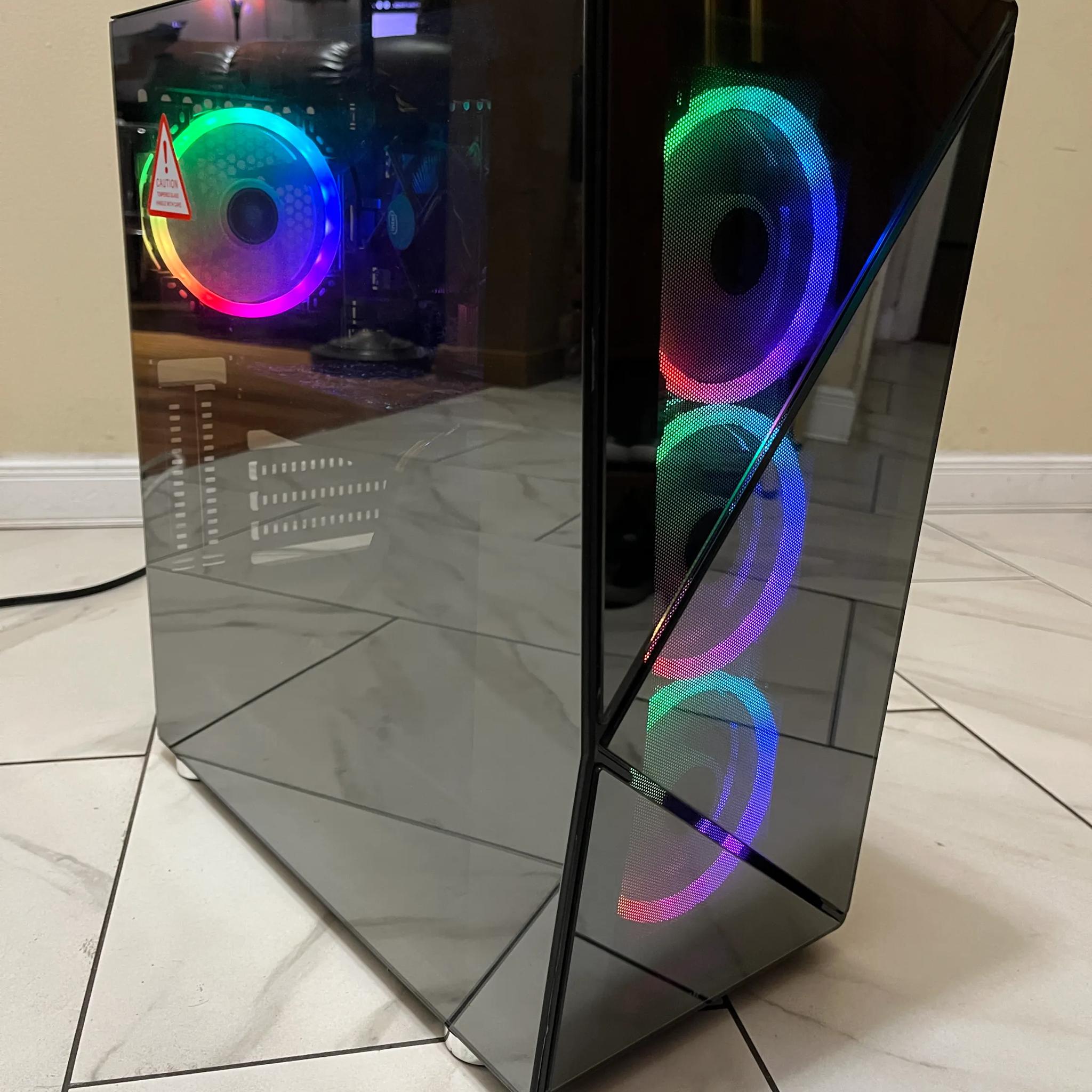🟢🔵Budget Gaming PC– RGB Case w/ Remote- Intel i5-7400, GTX 1060, 512GB SSD & 12GB RAM 🔥🖥️
