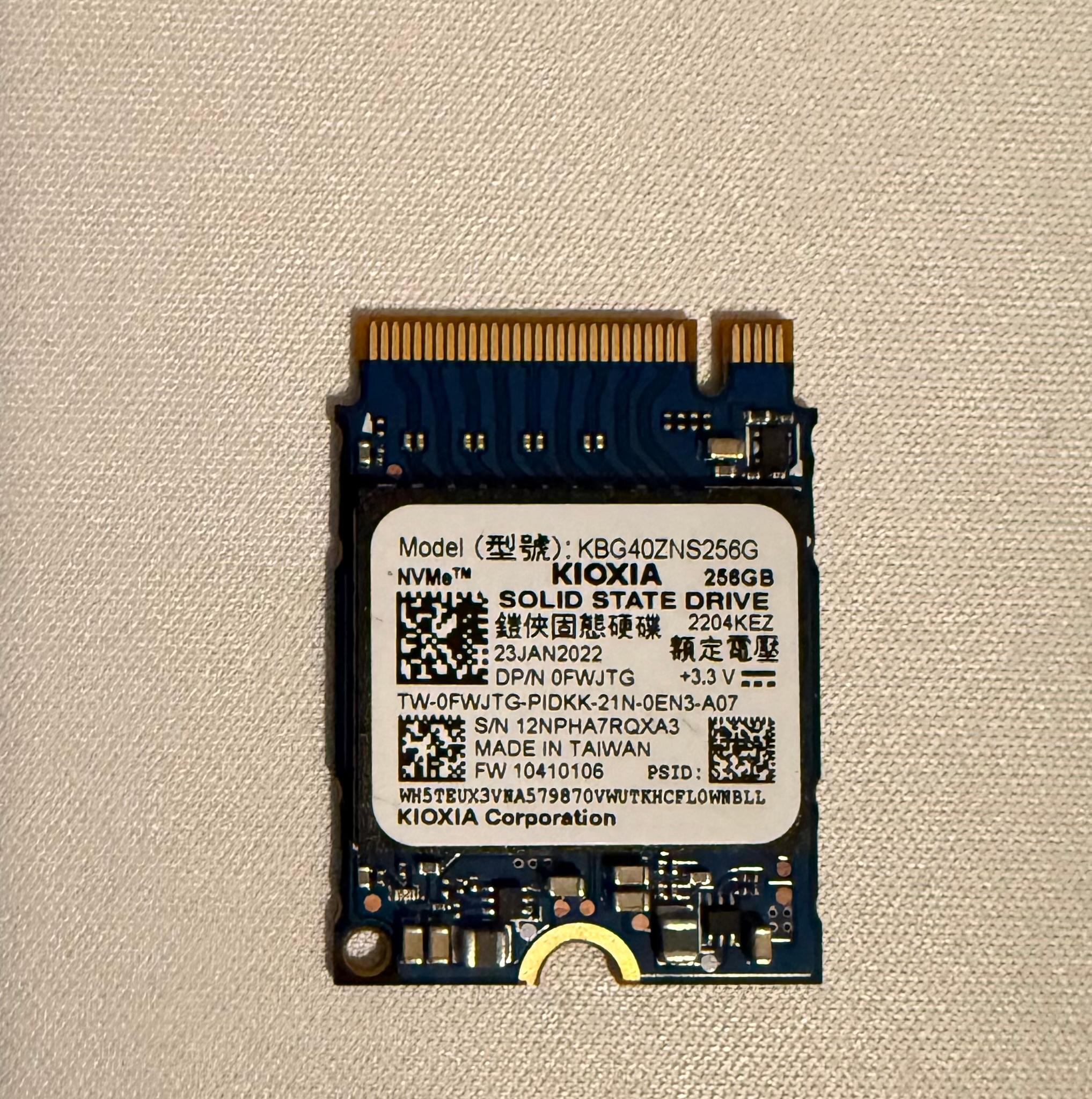 Kioxia 256GB SSD