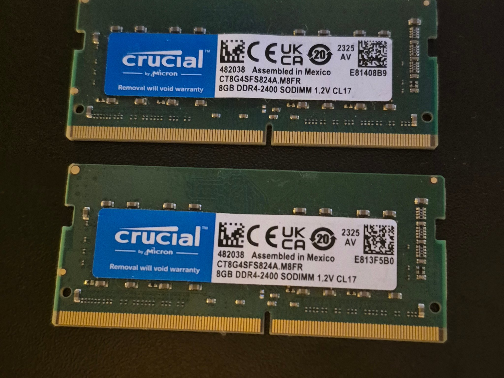 16GB DDR4 SODIMM (2x8)