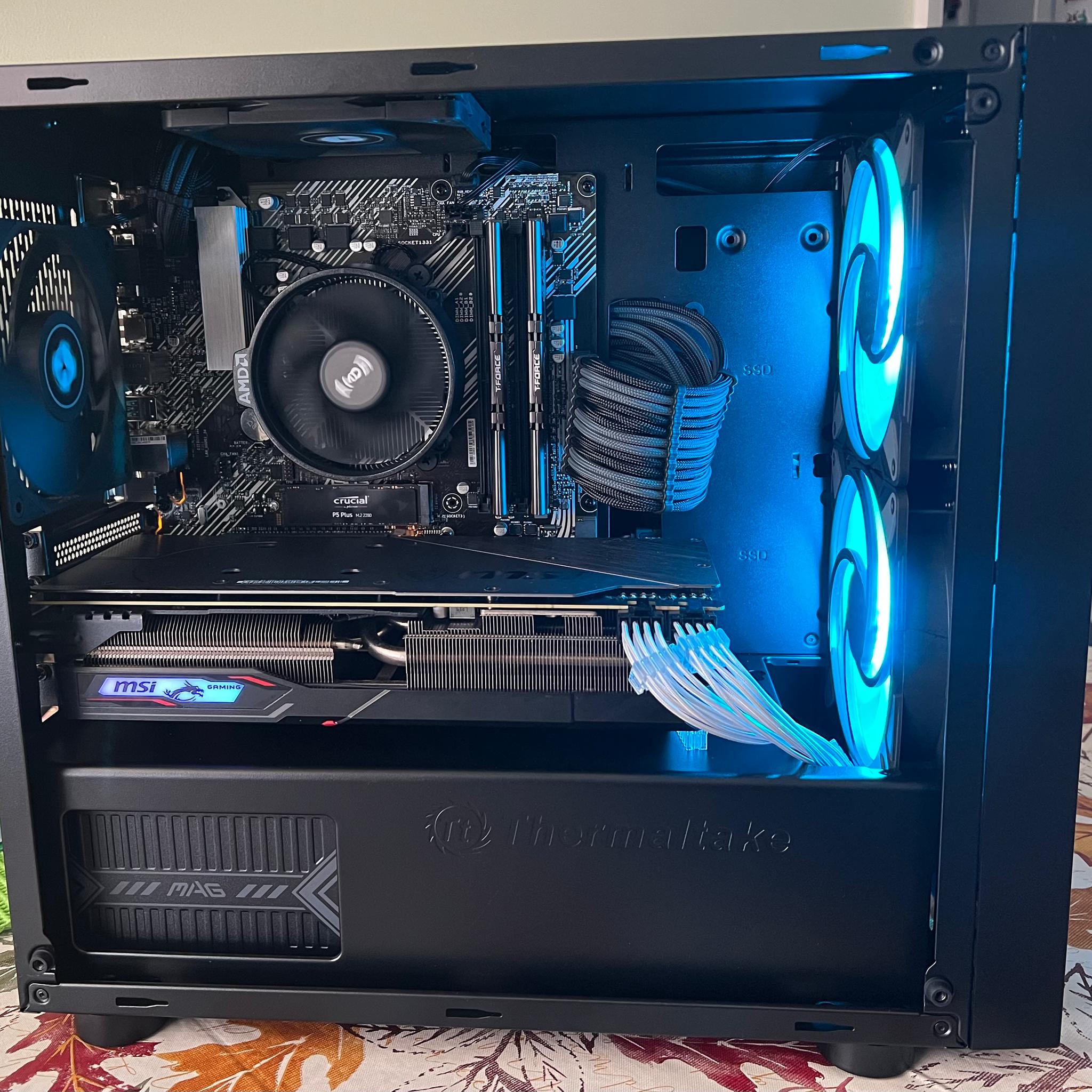 Budget friendly Ryzen 5 4500/RX 5600XT 6GB/16 GB DDR4 RAM/1 TB SSD/WIFI+LAN Ethernet