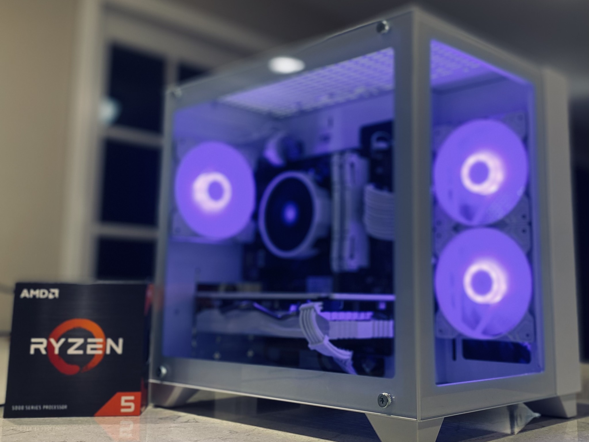 NEW❄️ICE❄️RX580 8 GB❄️Ryzen 5 5500❄️16 GB DDR4 RAM-Wi-Fi