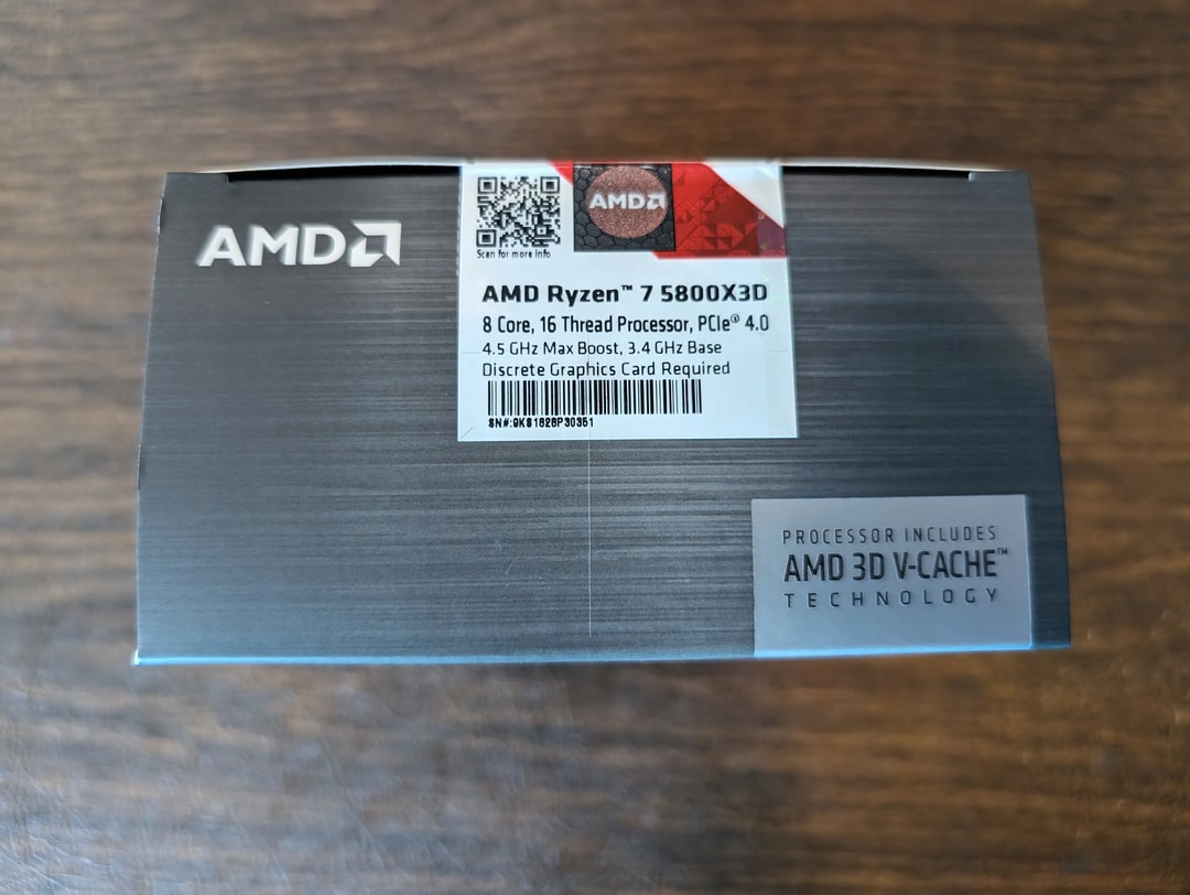 AMD Ryzen 7 5800X3D 8-Core 3.4 GHz Socket AM4 CPU - Brand New in