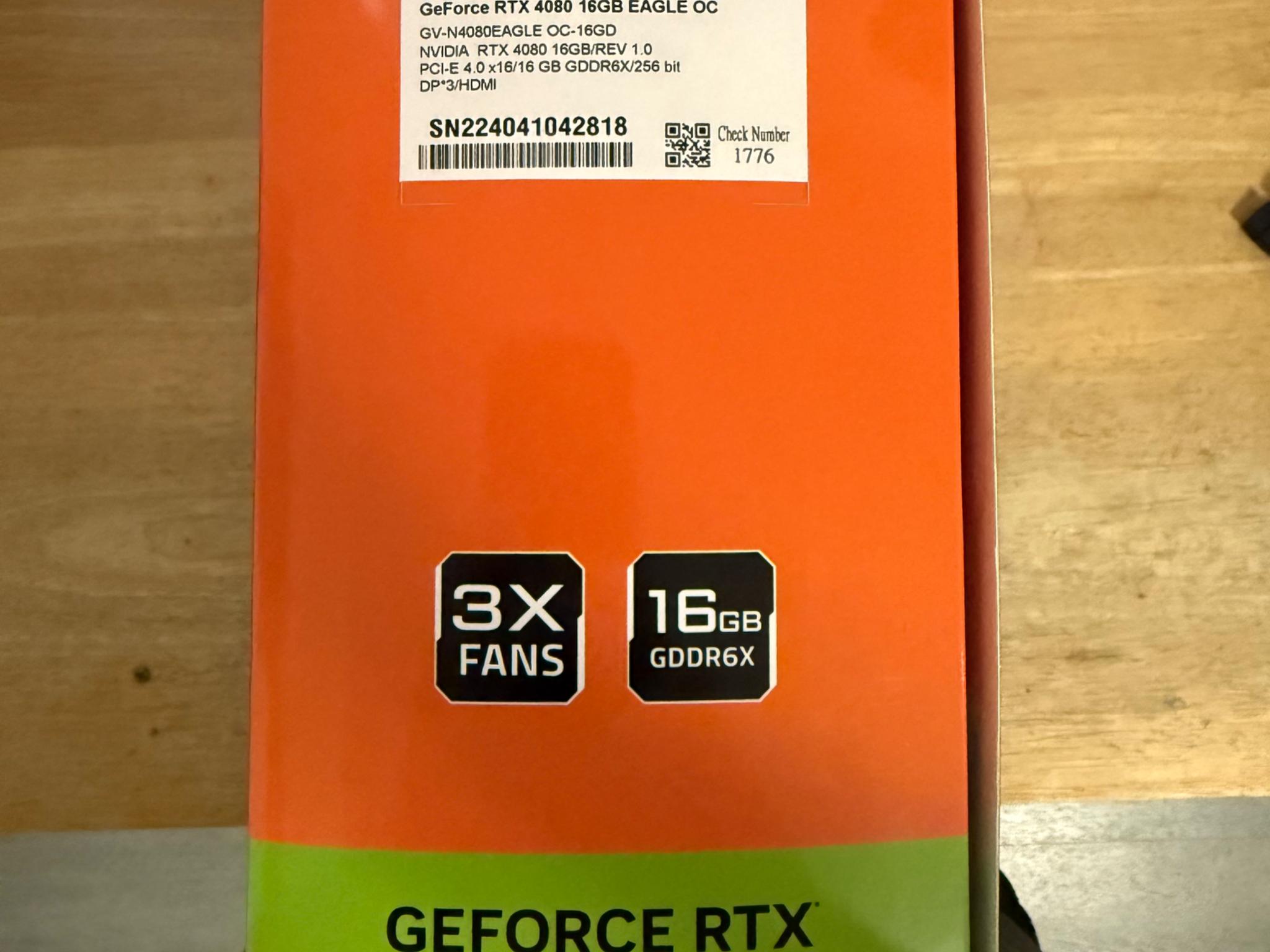 GeForce RTX 4080 Gigabyte Eagle OC 16GB