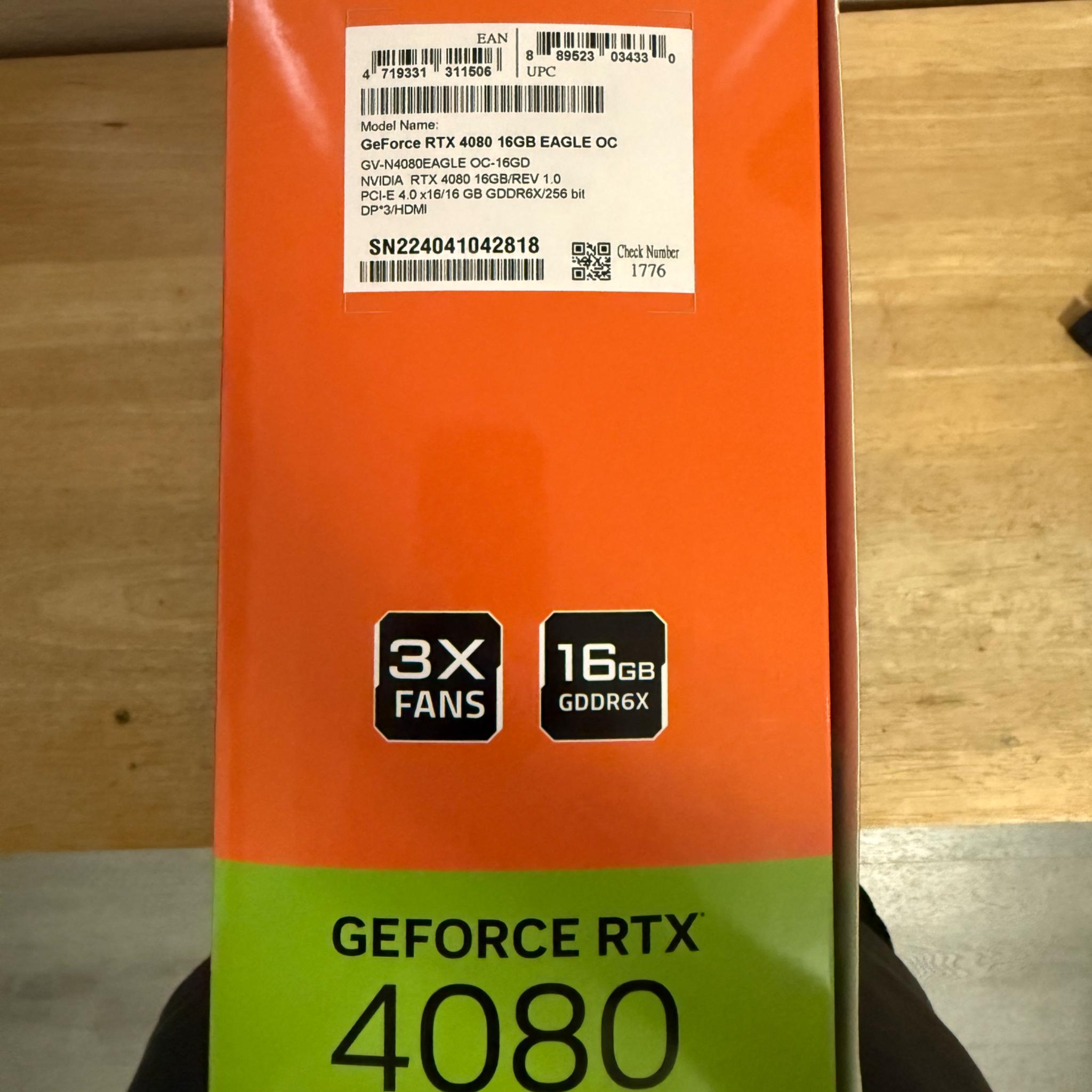 GeForce RTX 4080 Gigabyte Eagle OC 16GB