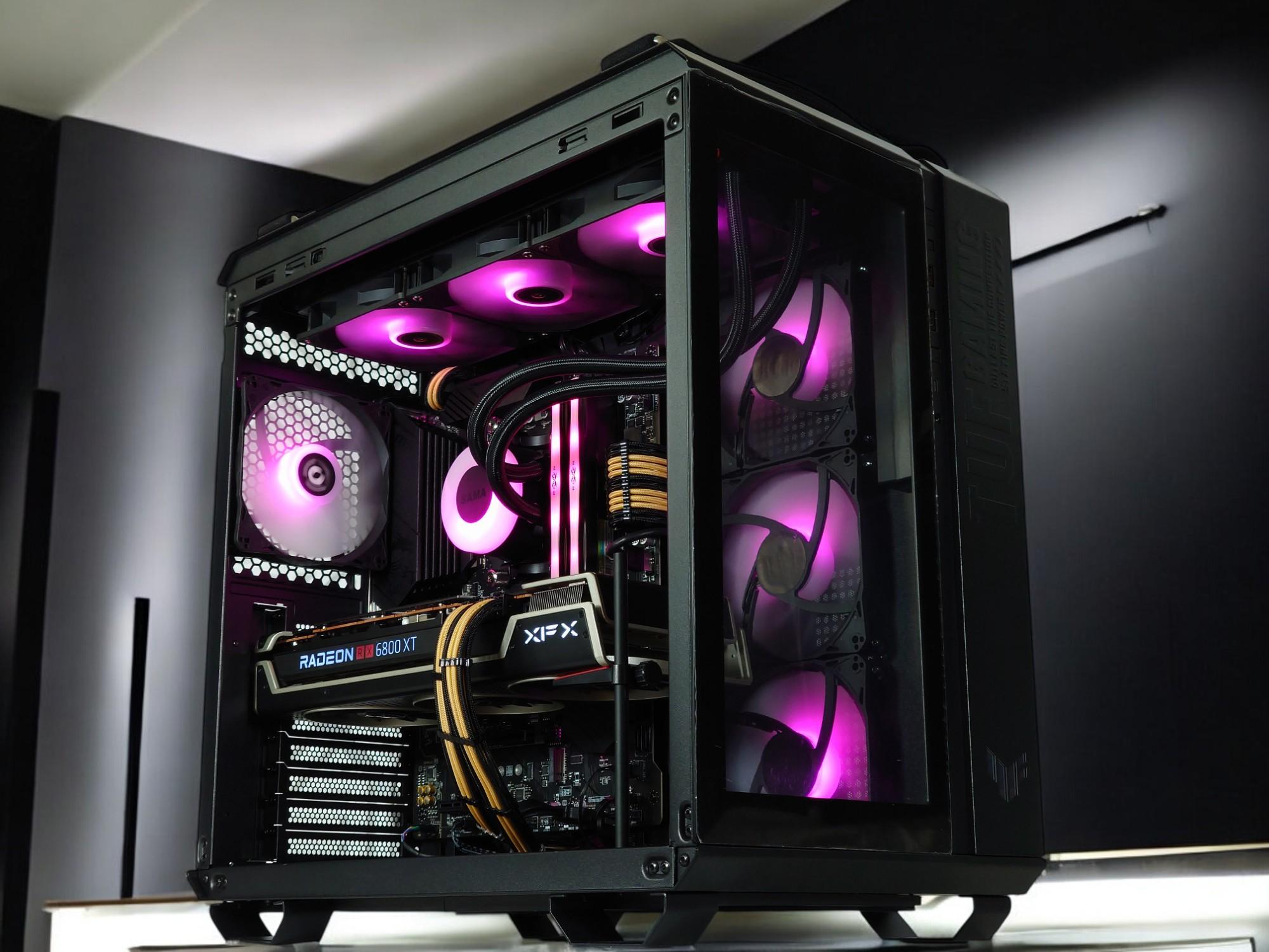 🪐Liquid Cooled Gaming PC⚡AMD RX 6800 XT 16GB⚡AMD Ryzen 7 5800X 8 core⚡32GB DDR4⚡1TB SSD
