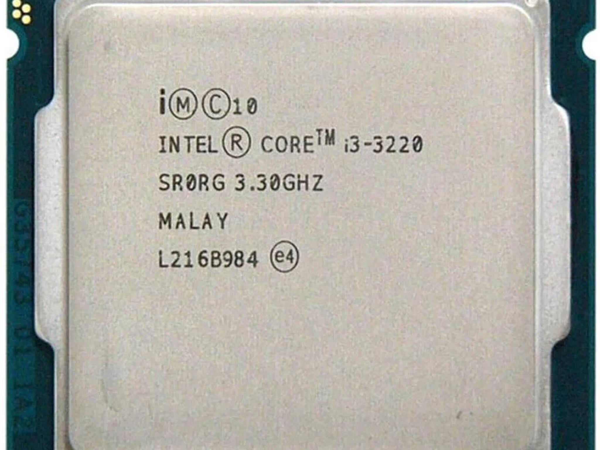 Intel Core i3 3220 Dual-Core CPU (3M Cache, 3.30GHz, 3rd generation)