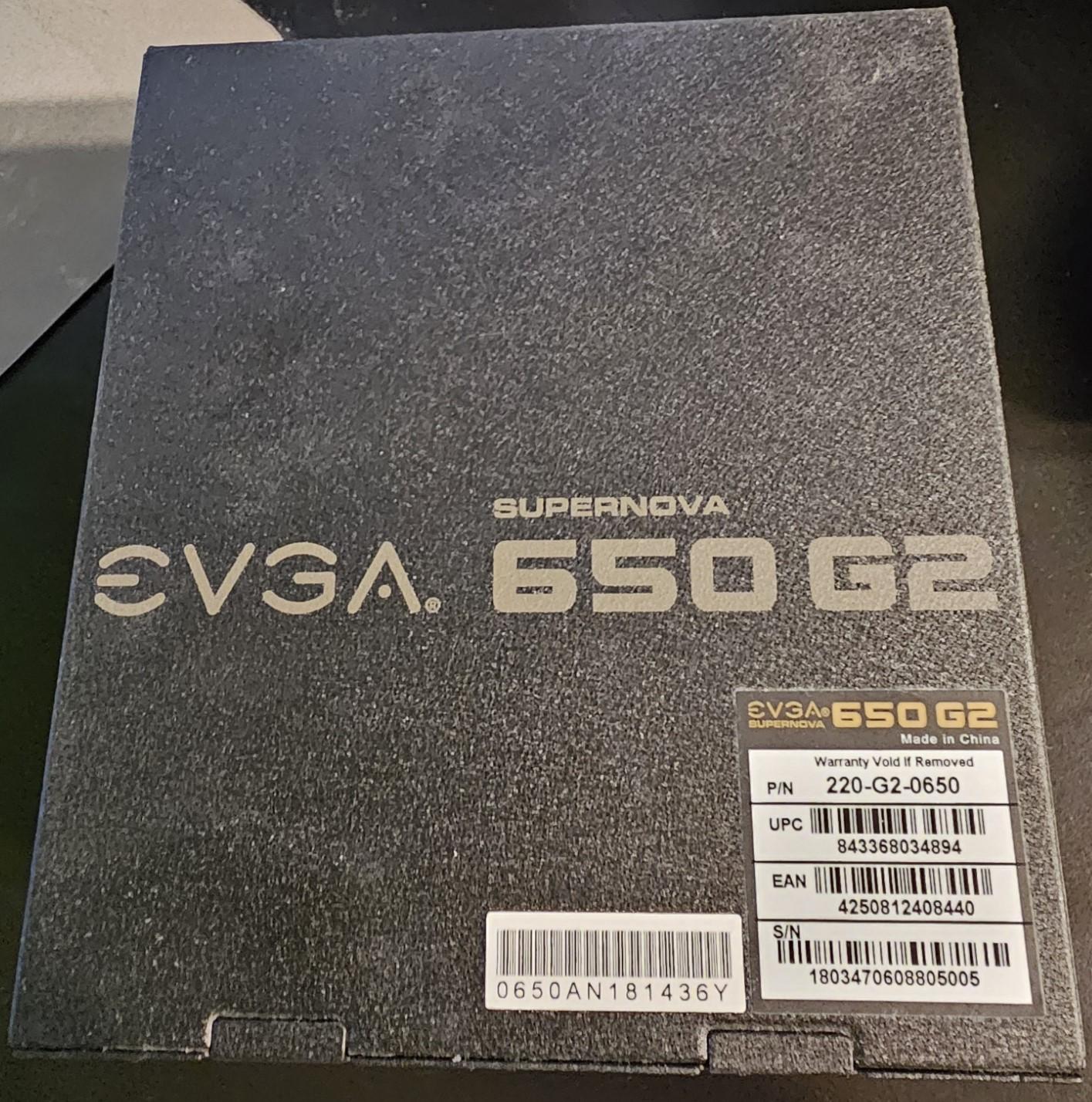EVGA Supernova 650 G2 650W 80 Plus Gold PSU Fully Modular