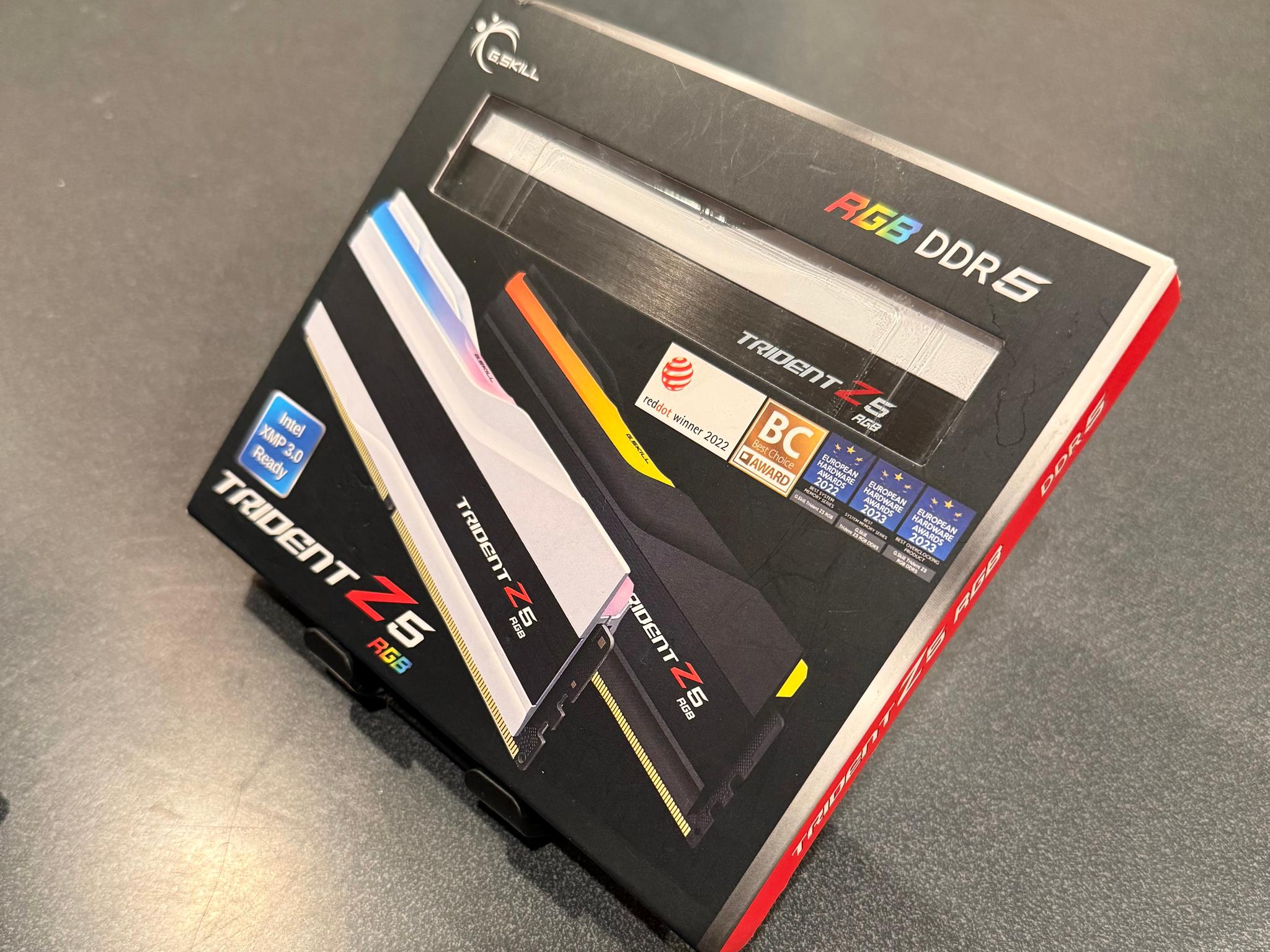 NEW 64GB 6400MHz CL32 White G.Skill Trident Z5 RGB (2x32GB) DDR5 RAM
