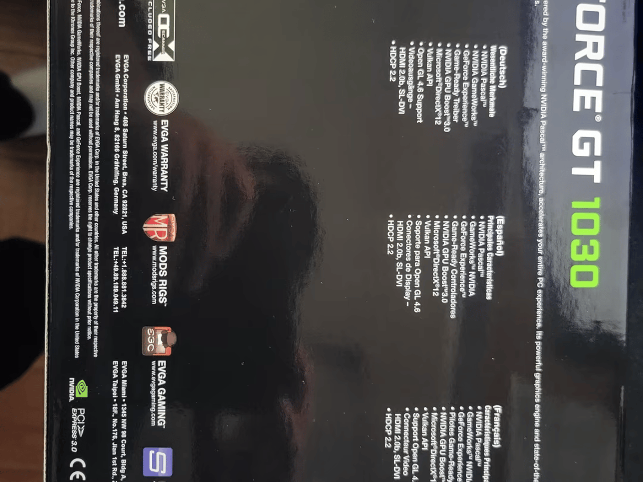 EVGA GT 1030 2GB GDDR5 Passively Cooled