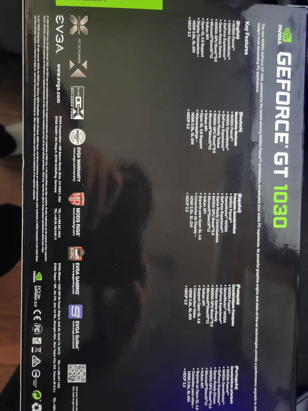 EVGA GT 1030 2GB GDDR5 Passively Cooled