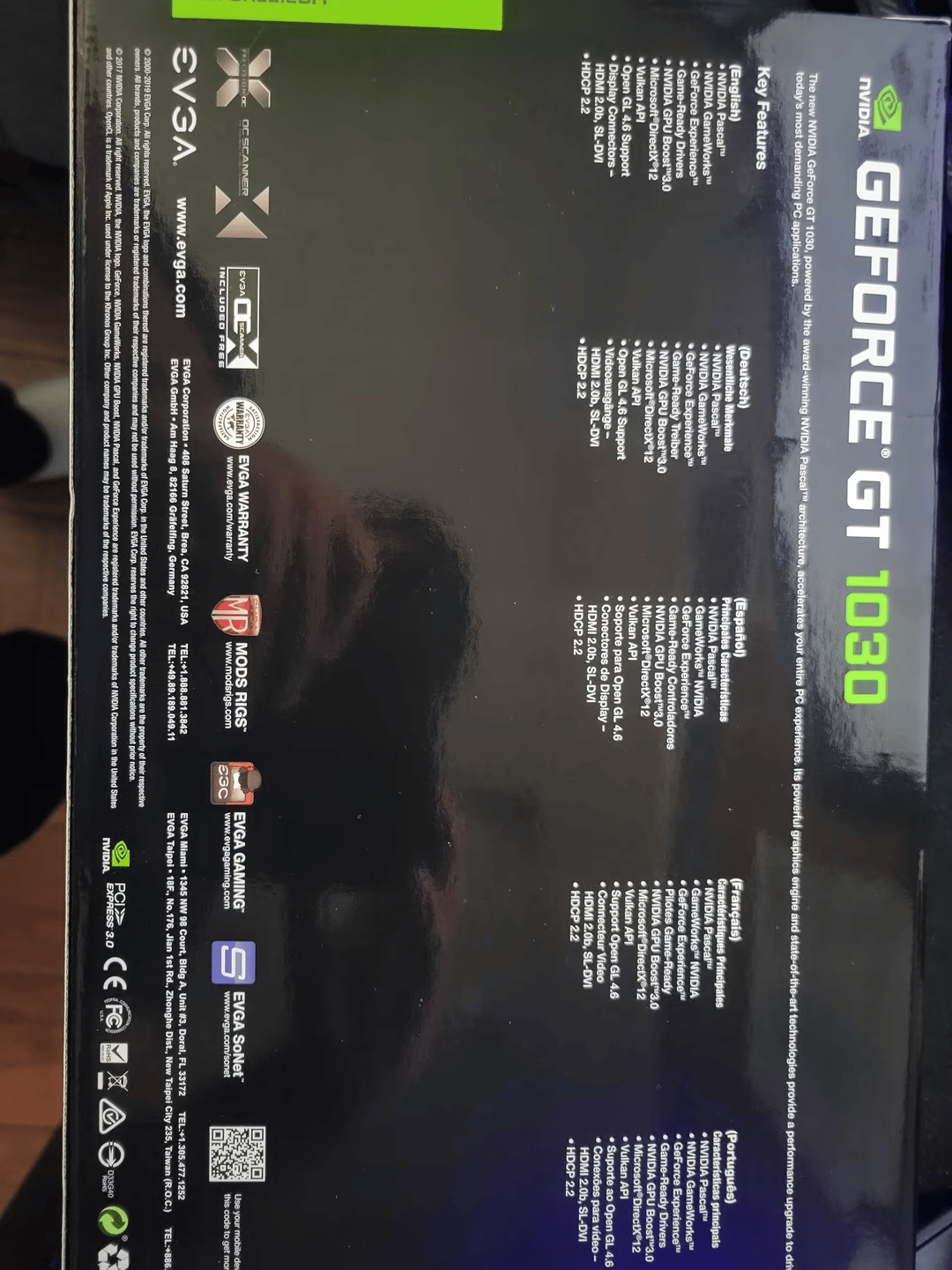 EVGA GT 1030 2GB GDDR5 Passively Cooled