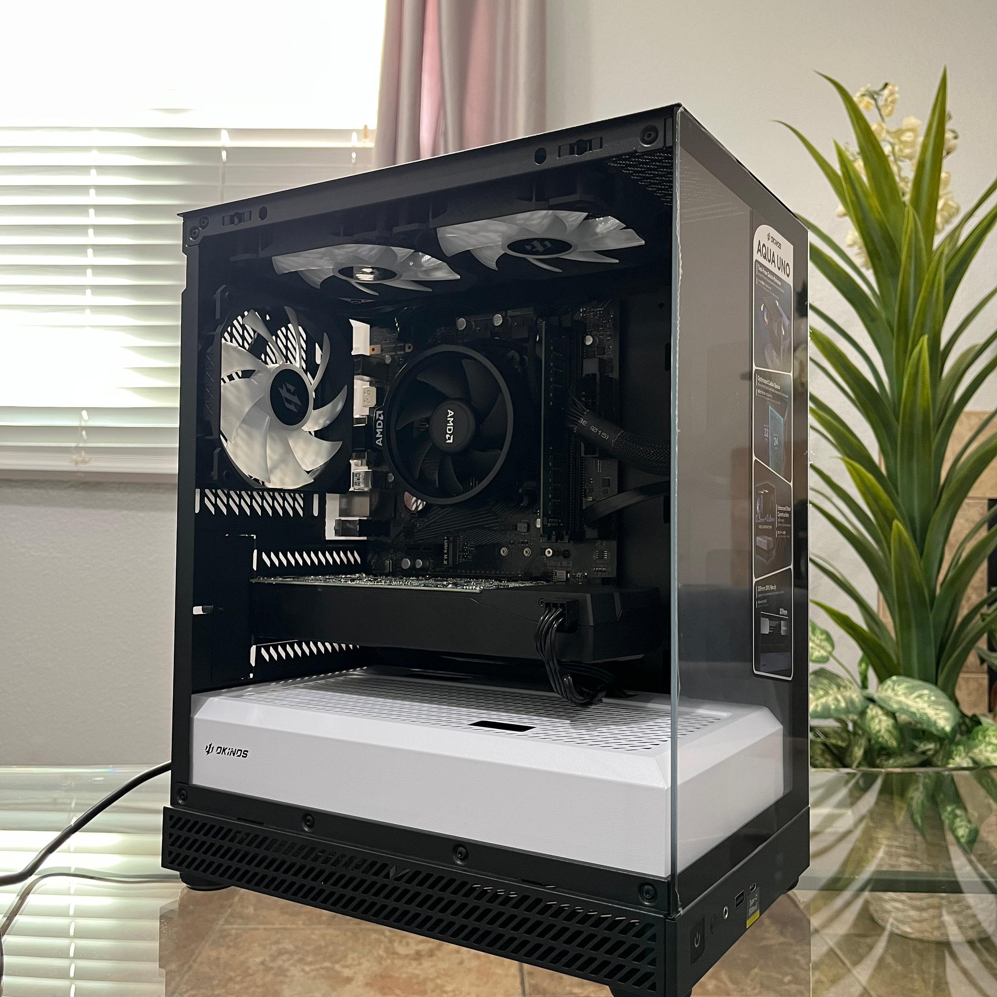GTX 1060 6GB, Ryzen 7 1700, 8GB RAM | Black RGB Gaming Computer/PC