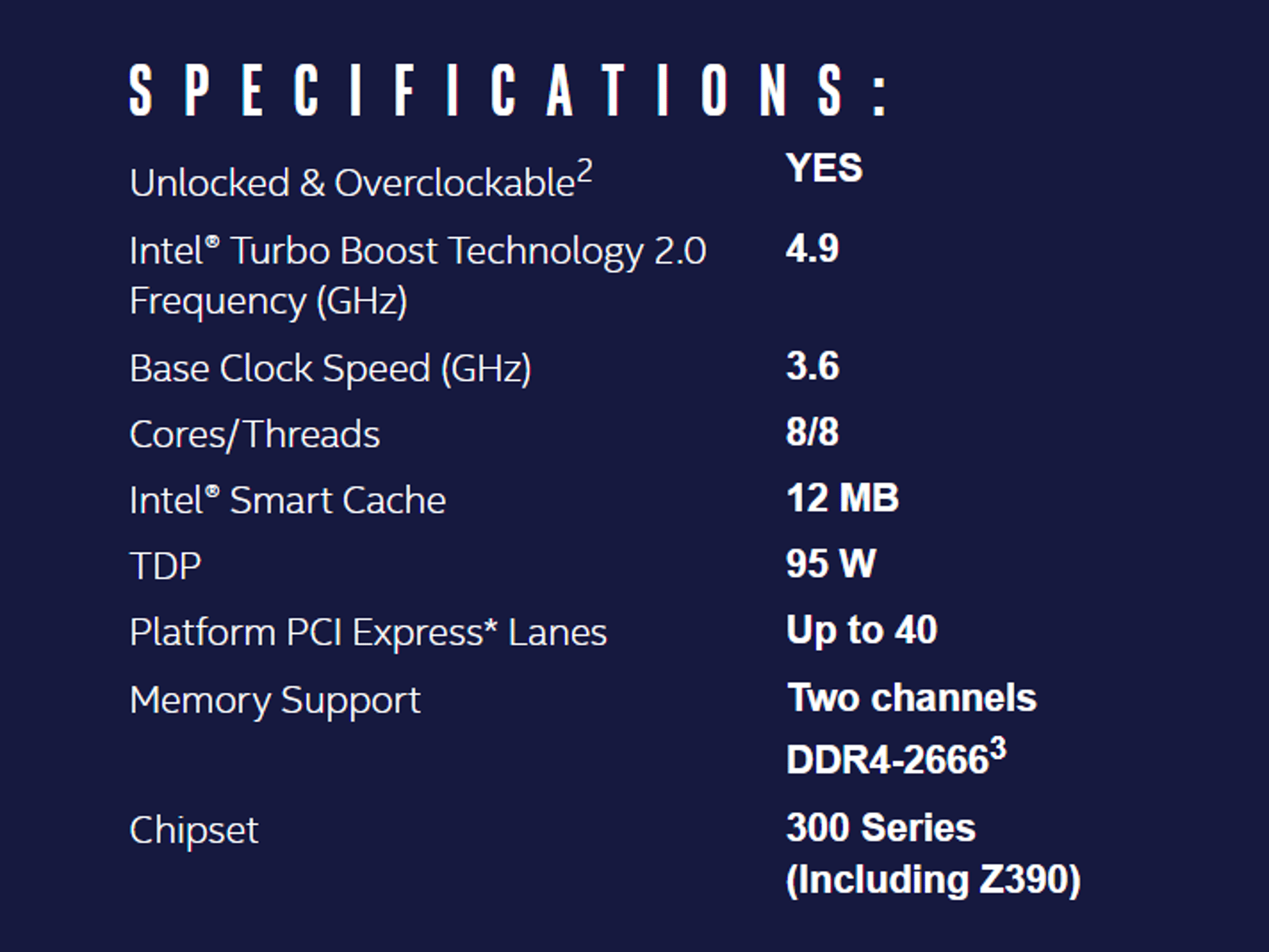 NEW Intel 9th Gen - Core i7-9700K 8-Core (4.9 GHz Turbo) LGA 1151 (300 Series) Desktop Processor