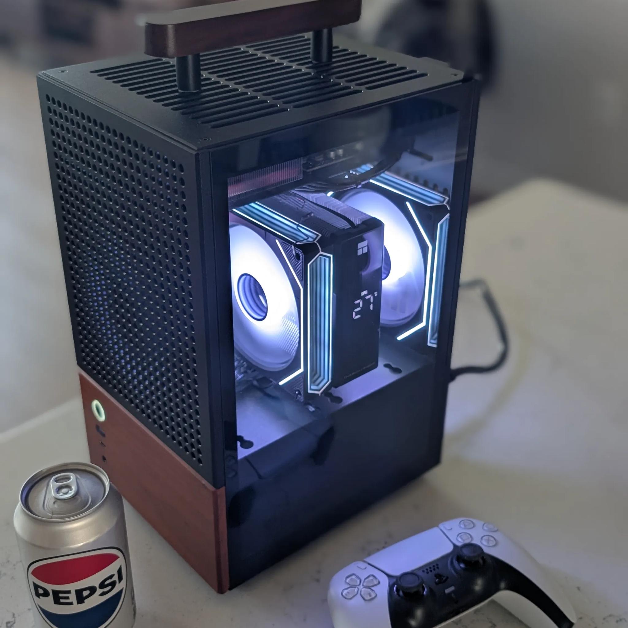 SFF Mini ITX RGB Gaming PC - 9600X + 5060 Ti 16GB - Jonsbo T6