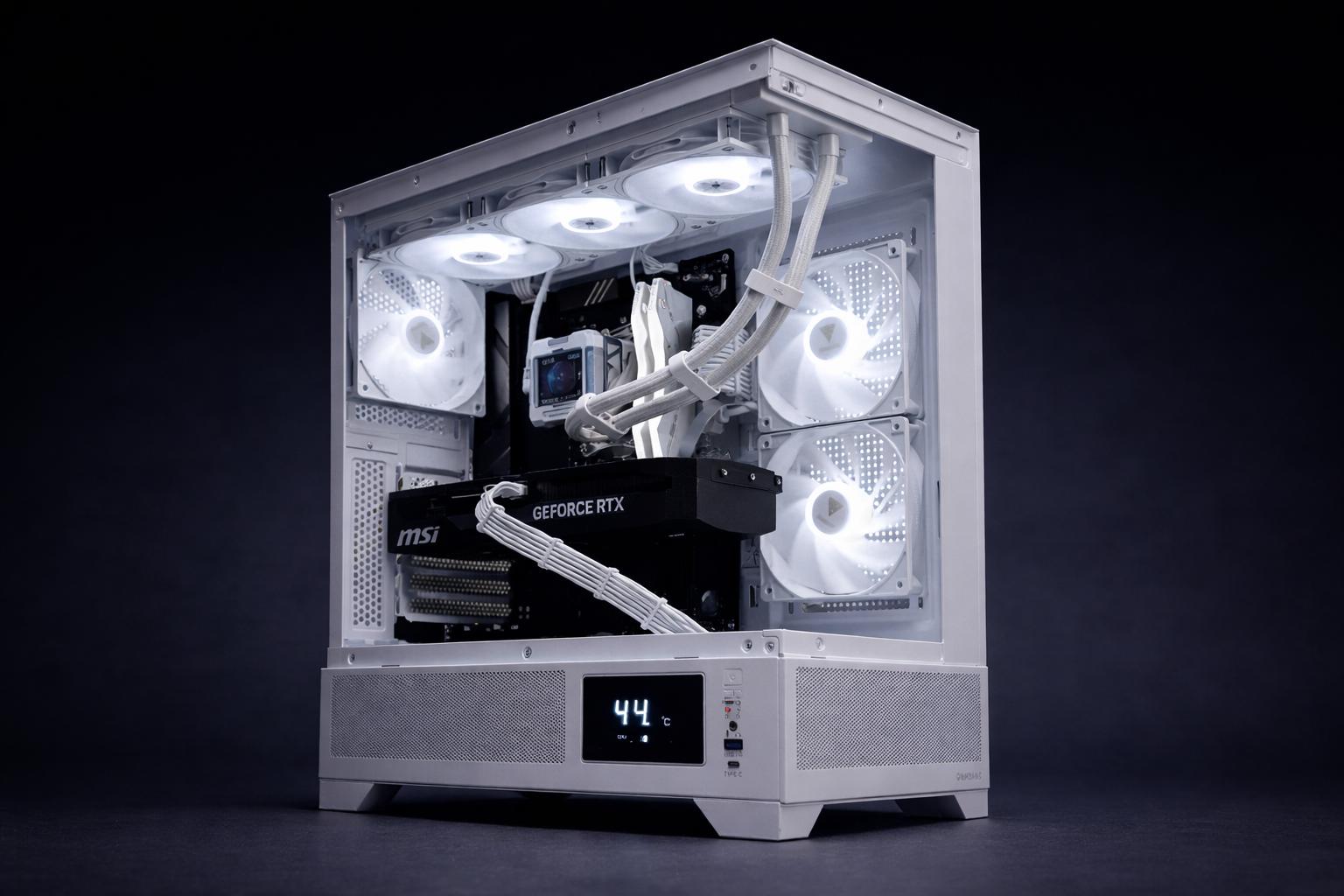 PLAY TODAY UPGRADE LATER  7800x3d/5070/16g DDR5 2tb total storage/750watt psu /360mm AIO