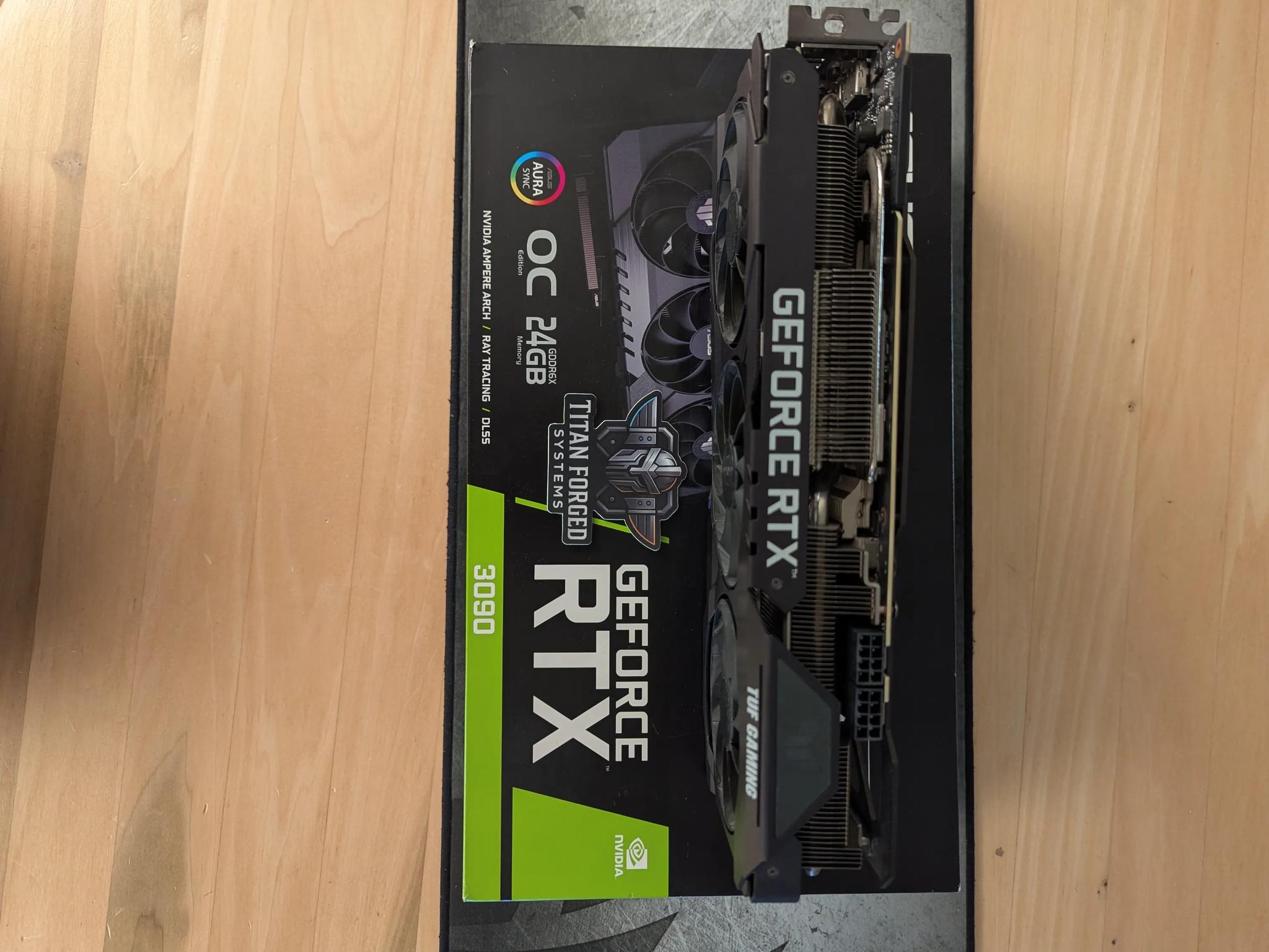 🛡️ ASUS 3090 TUF OC – 24GB GDDR6X | Triple-Fan Cooling | 4K Gaming Powerhouse