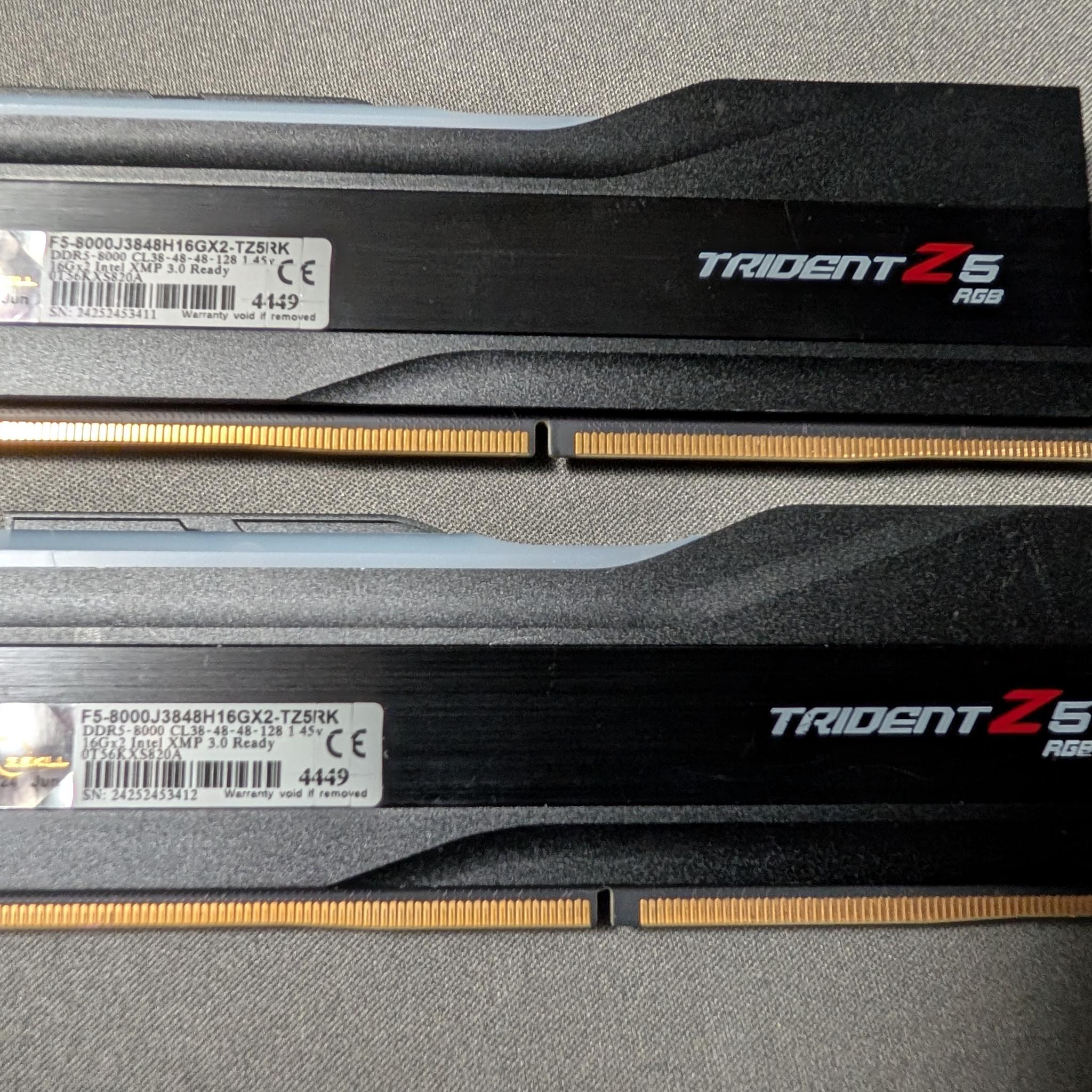 G.Skill Trident Z5 RGB 32 GB (2x16GB) DDR5 8000 RAM