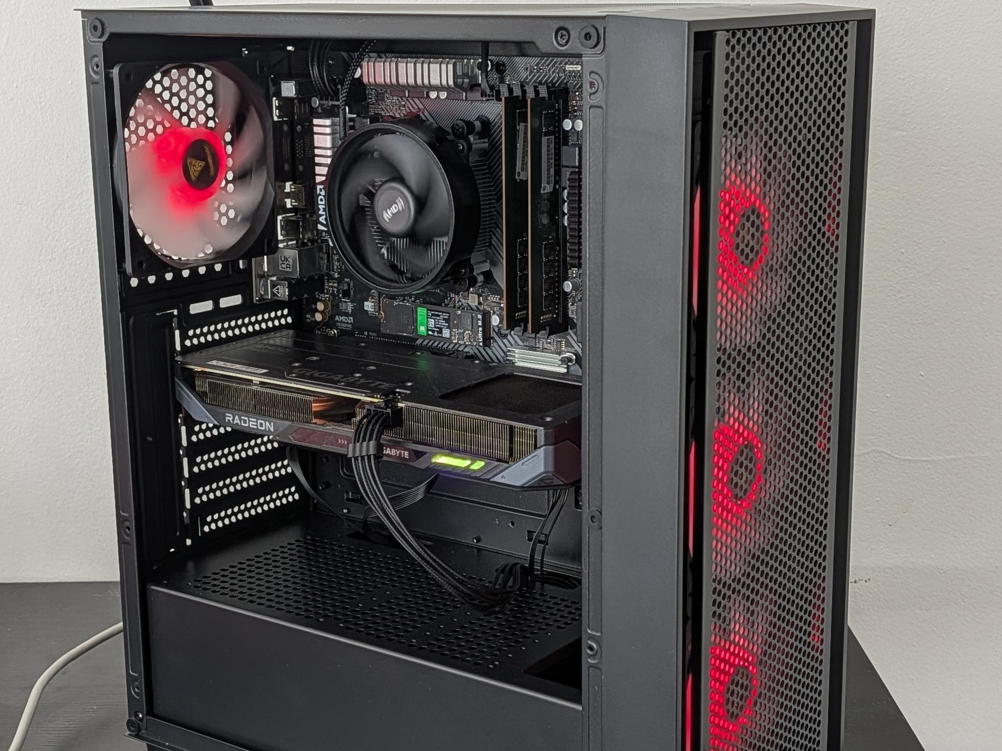 RX 9060 XT 8GB | Ryzen 5 5500 | 32GB DDR4 | 1TB NVME M2 SSD | Wi-Fi Bluetooth | Custom Gaming PC