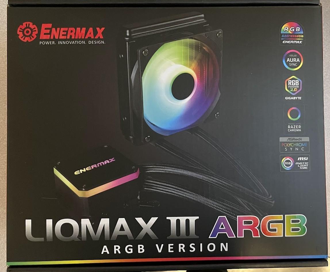 Enermax LIQMAX III ARGB 120mm All-in-one AIO Closed Loop Liquid Cooler CLC for Intel and AMD CPUs