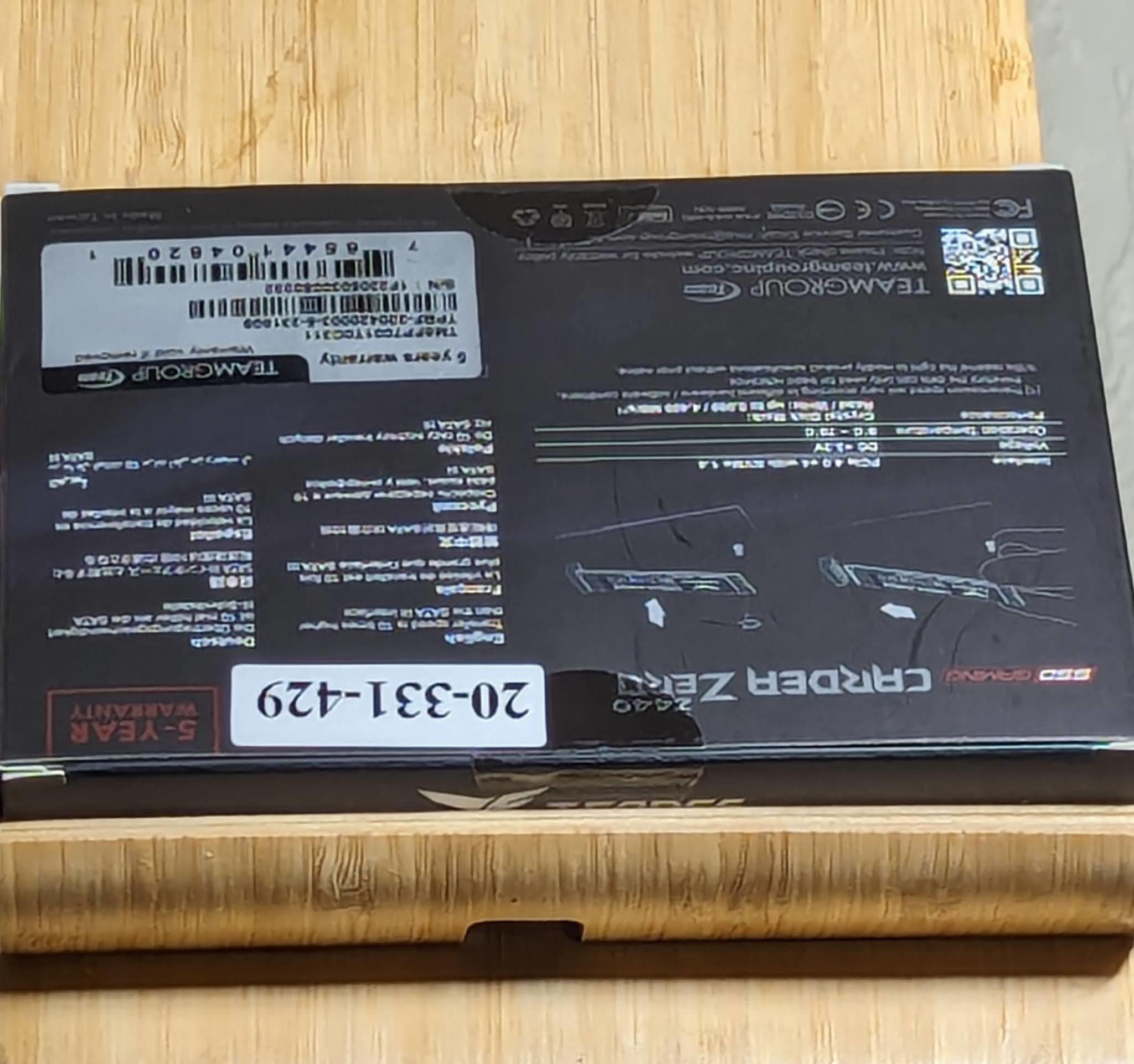 NEW TeamGroup Cardea Zero Z440 Graphene 1 TB M.2-2280 PCIe 4.0 X4 NVME SSD