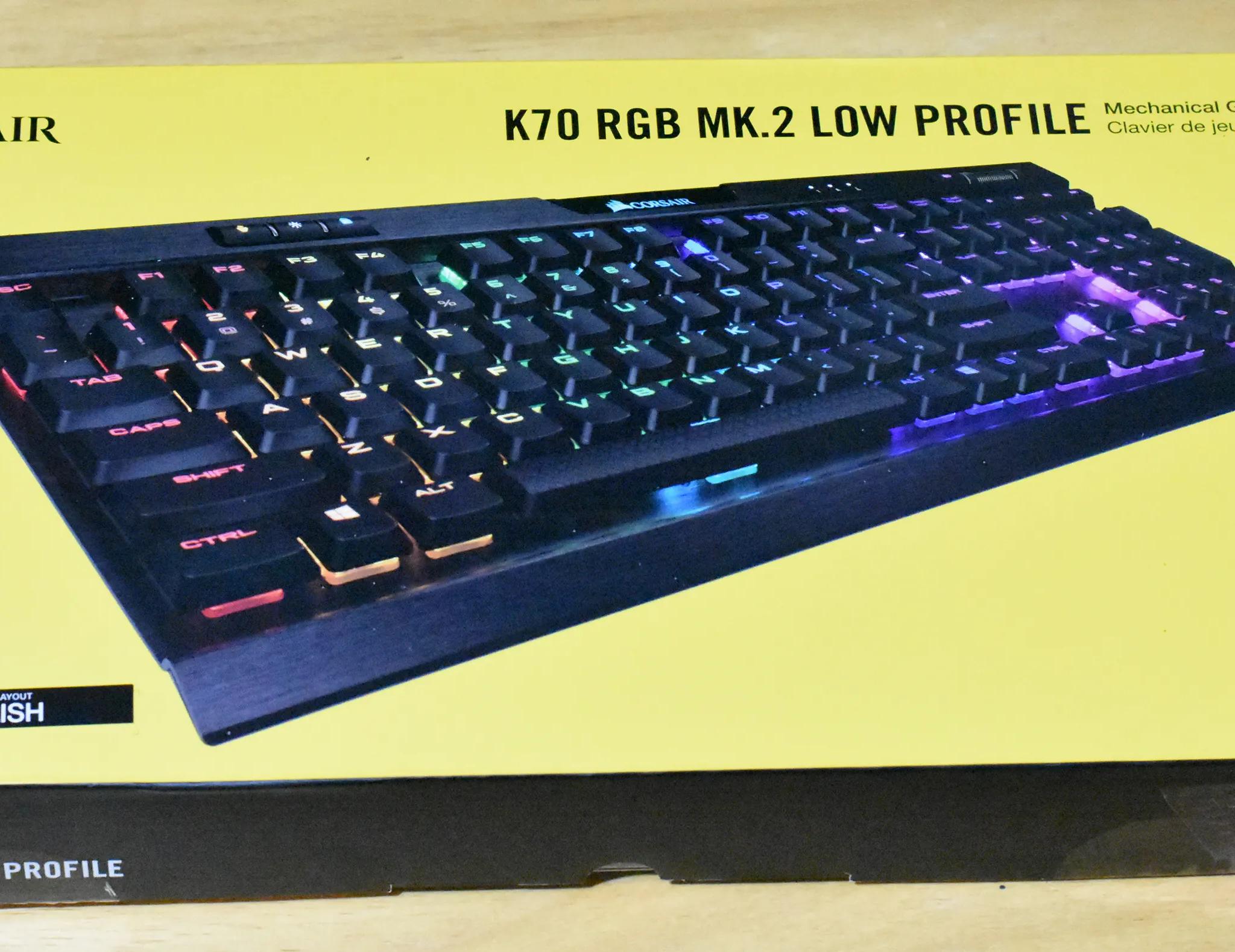 Corsair K70 RGB Dual USB Type-A Port MK.2 Low Profile Wired Gaming Keyboard