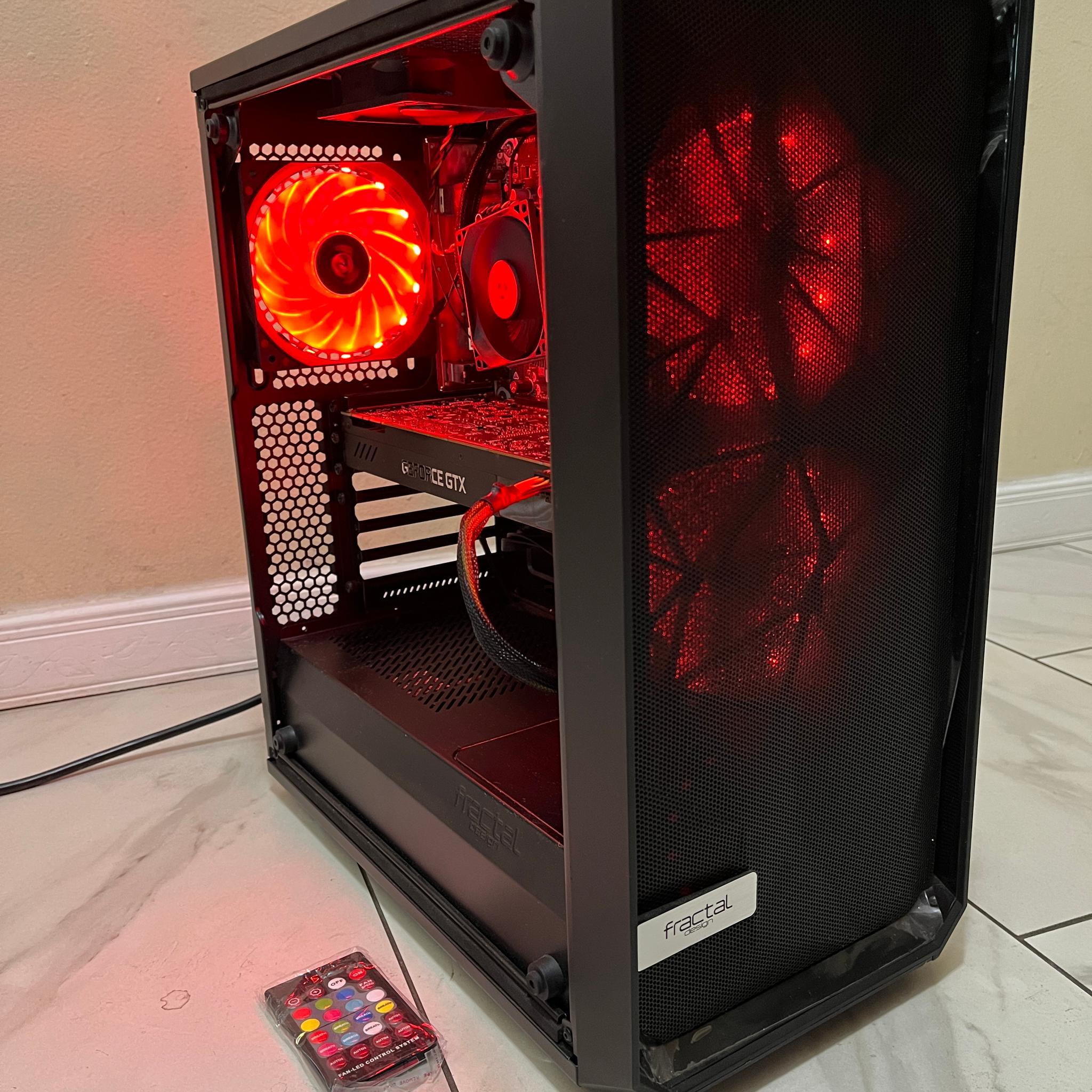 🔥NVIDIA GTX 1070, Intel i5-7400, 1 TB Storage, 12 GB RAM, High Performance RGB Gaming PC w/ Remote🟢