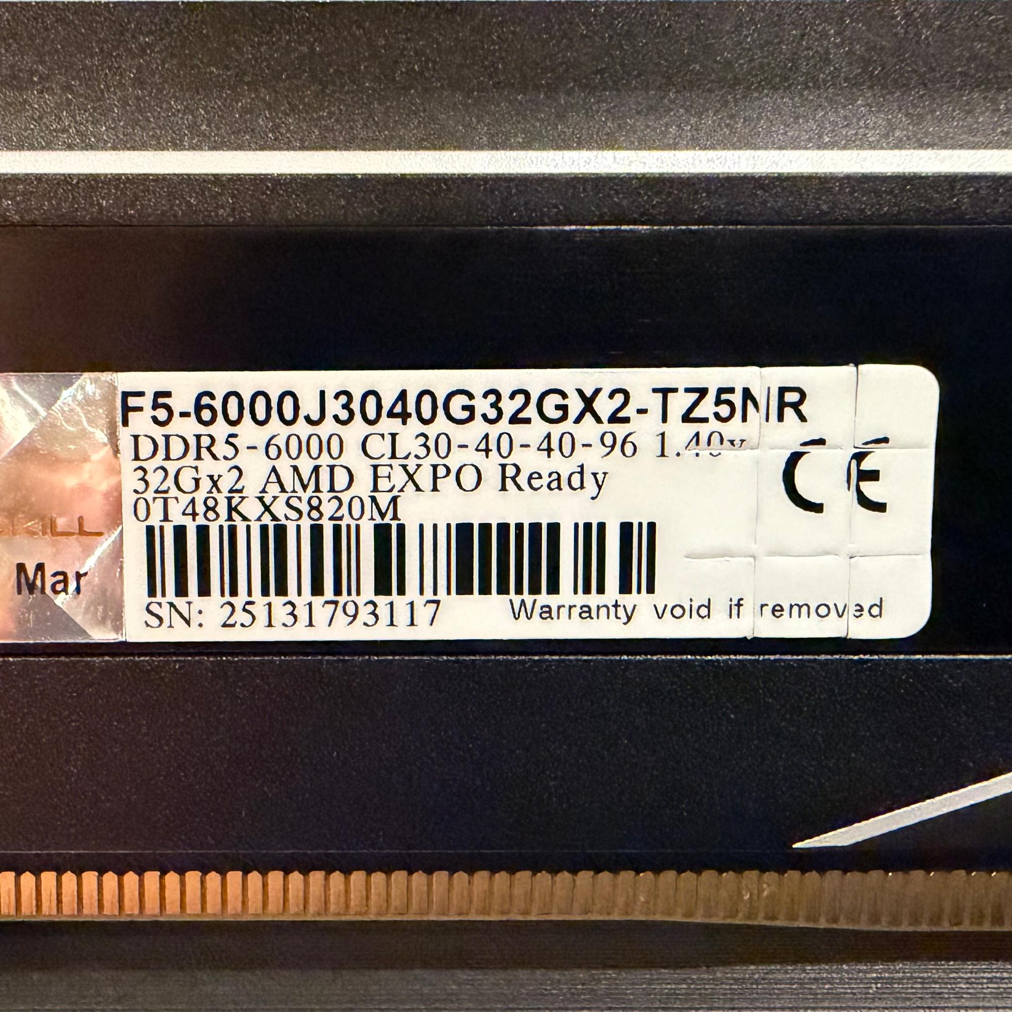G.Skill Trident Z5 Neo RGB 64GB DDR5-6000 (2x32GB)