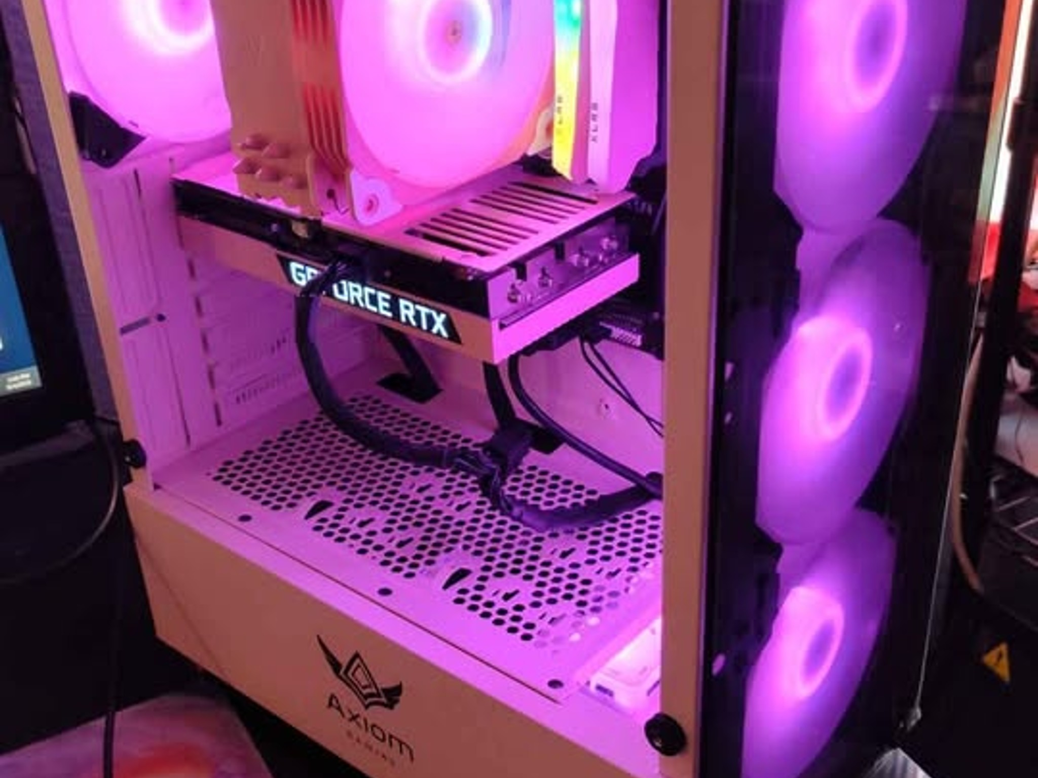 PINK Gaming PC AMD RYZEN 7 5700x RTX 3060Ti 8gb Video Editing Stream Tiktok Kick Twitch