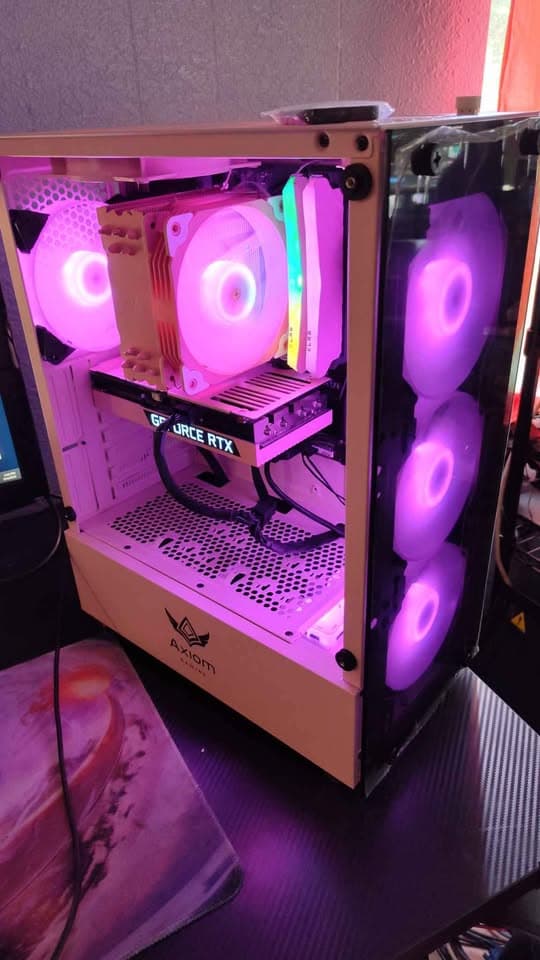PINK Gaming PC AMD RYZEN 7 5700x RTX 3060Ti 8gb Video Editing Stream Tiktok Kick Twitch