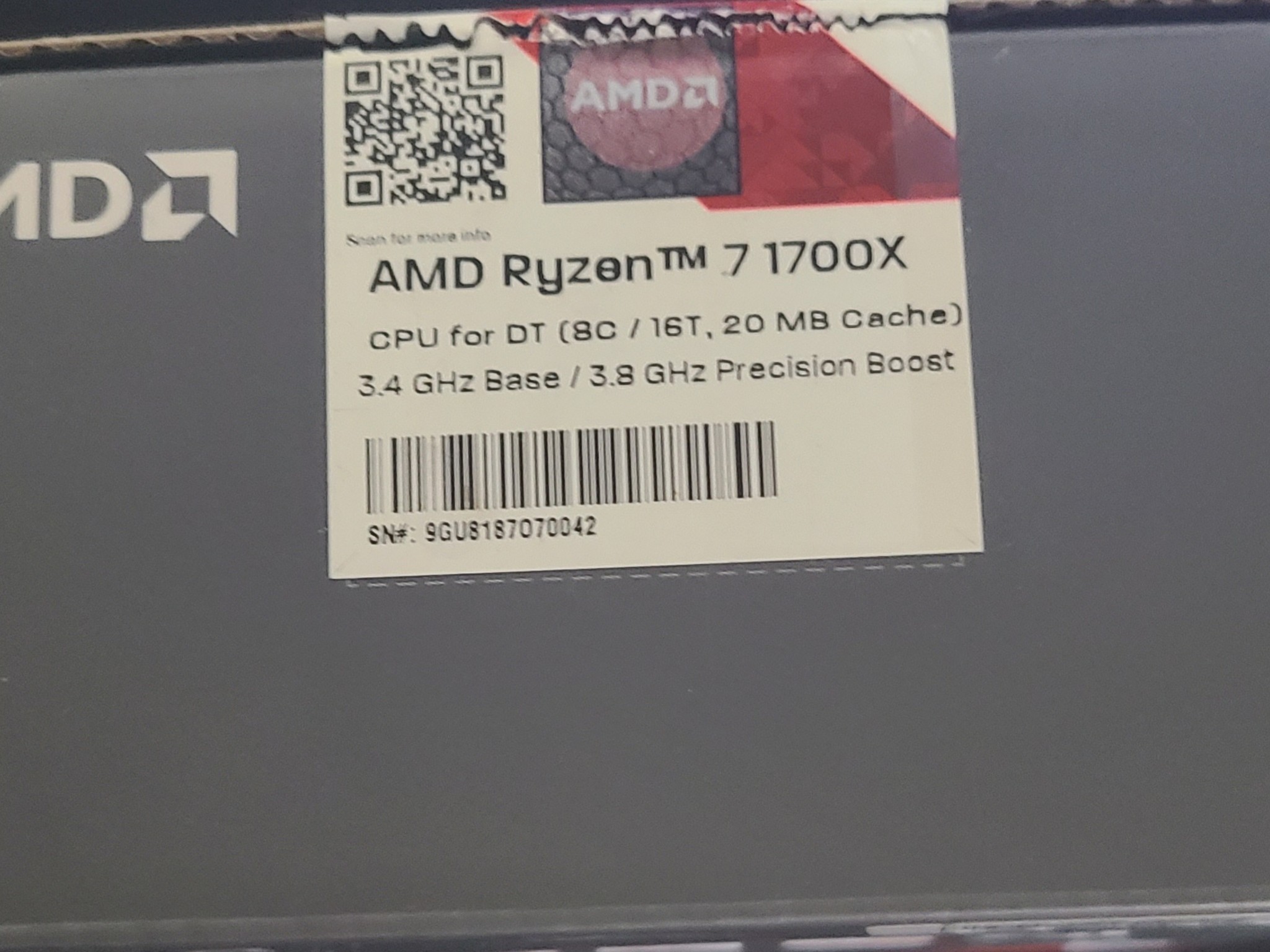 AMD Ryzen 7 1700X